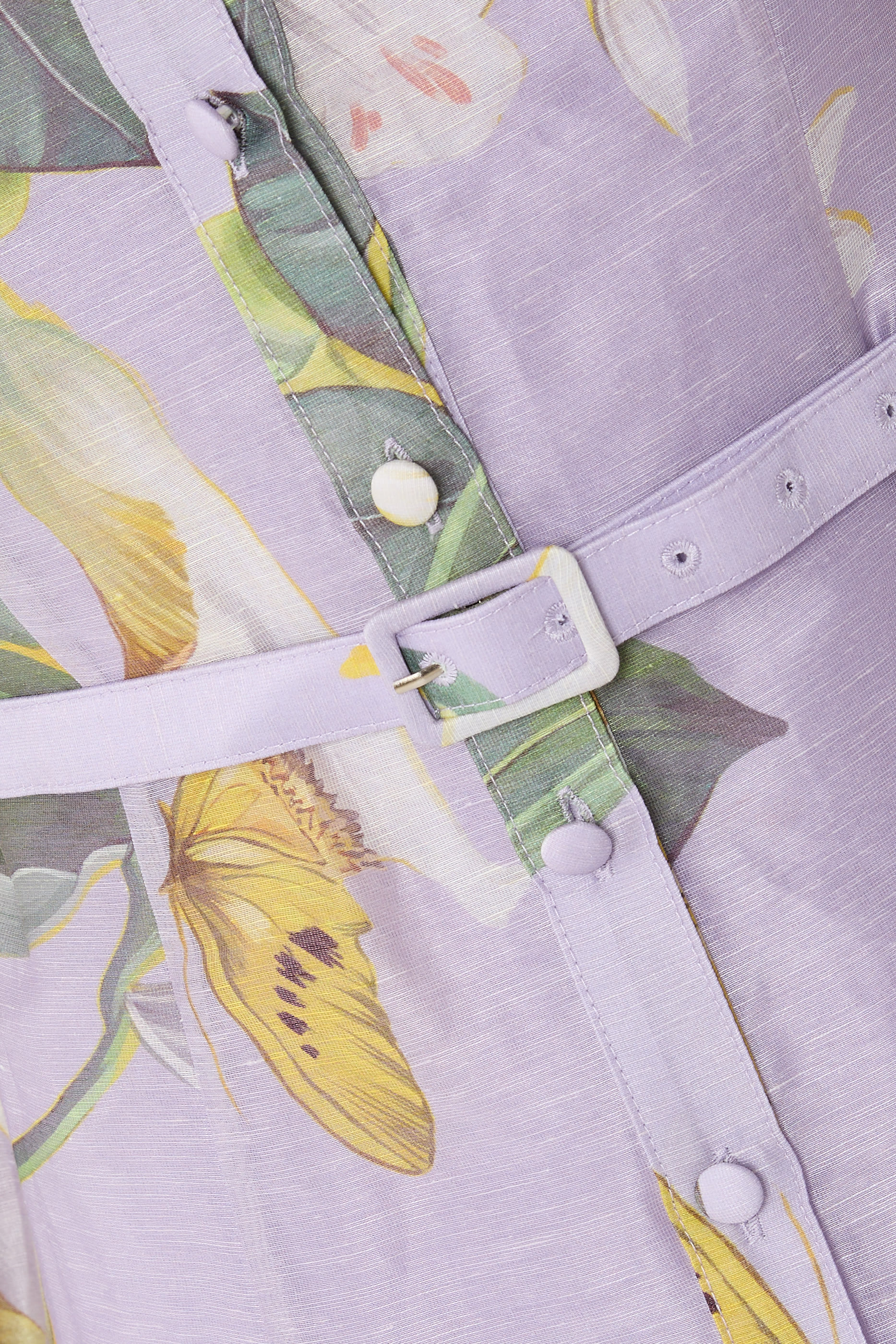 فستان كاترينا متوسط الطول بأكمام بكشكش بتصميم فراشة