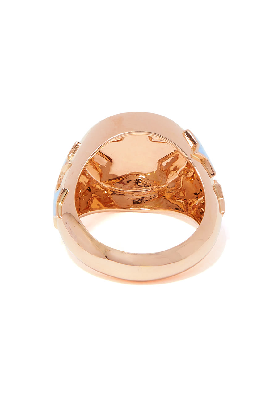 خاتم كلاسيكي بتصميم نجوم وحرف ع