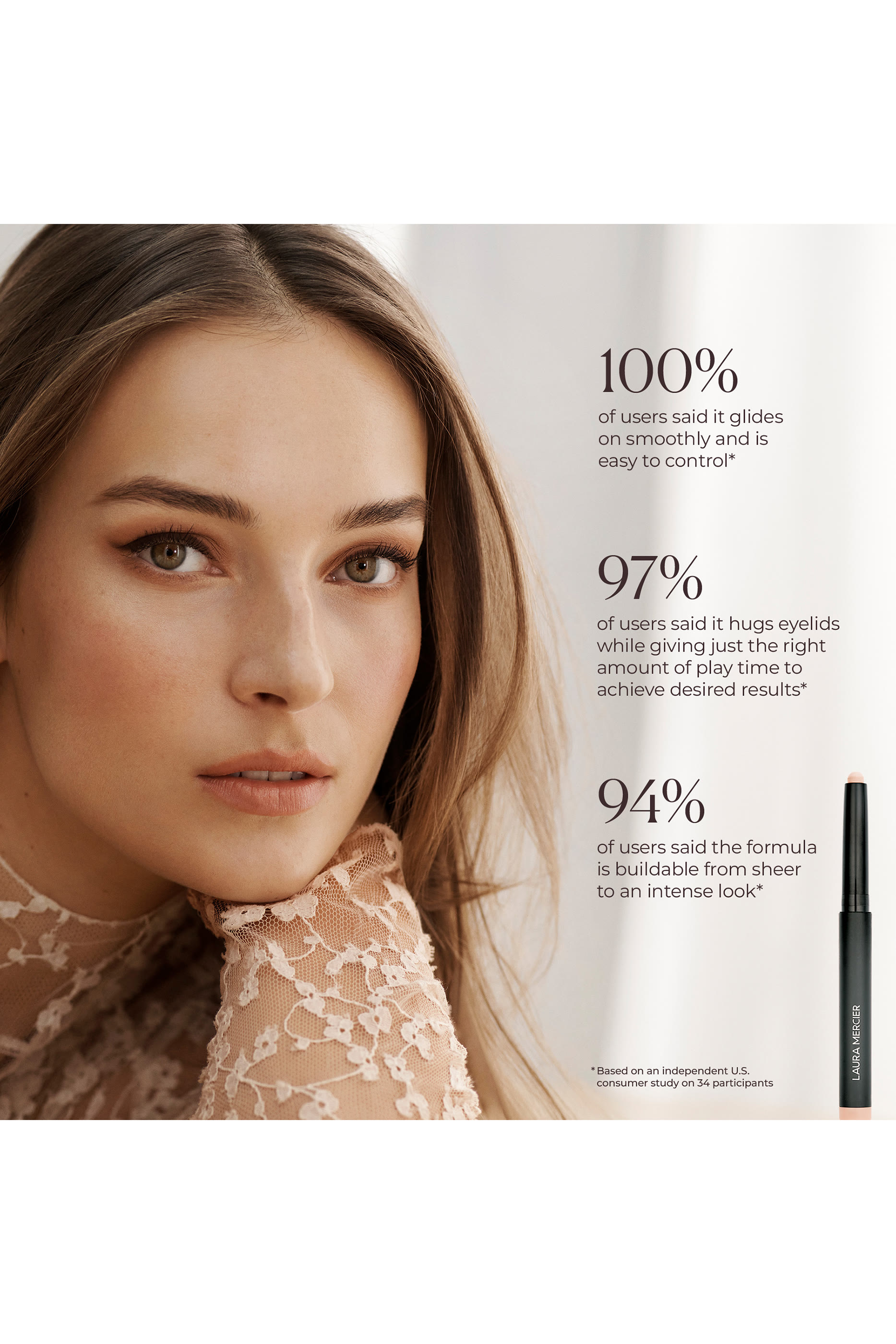 قلم ظل عيون كافيار غير لامع