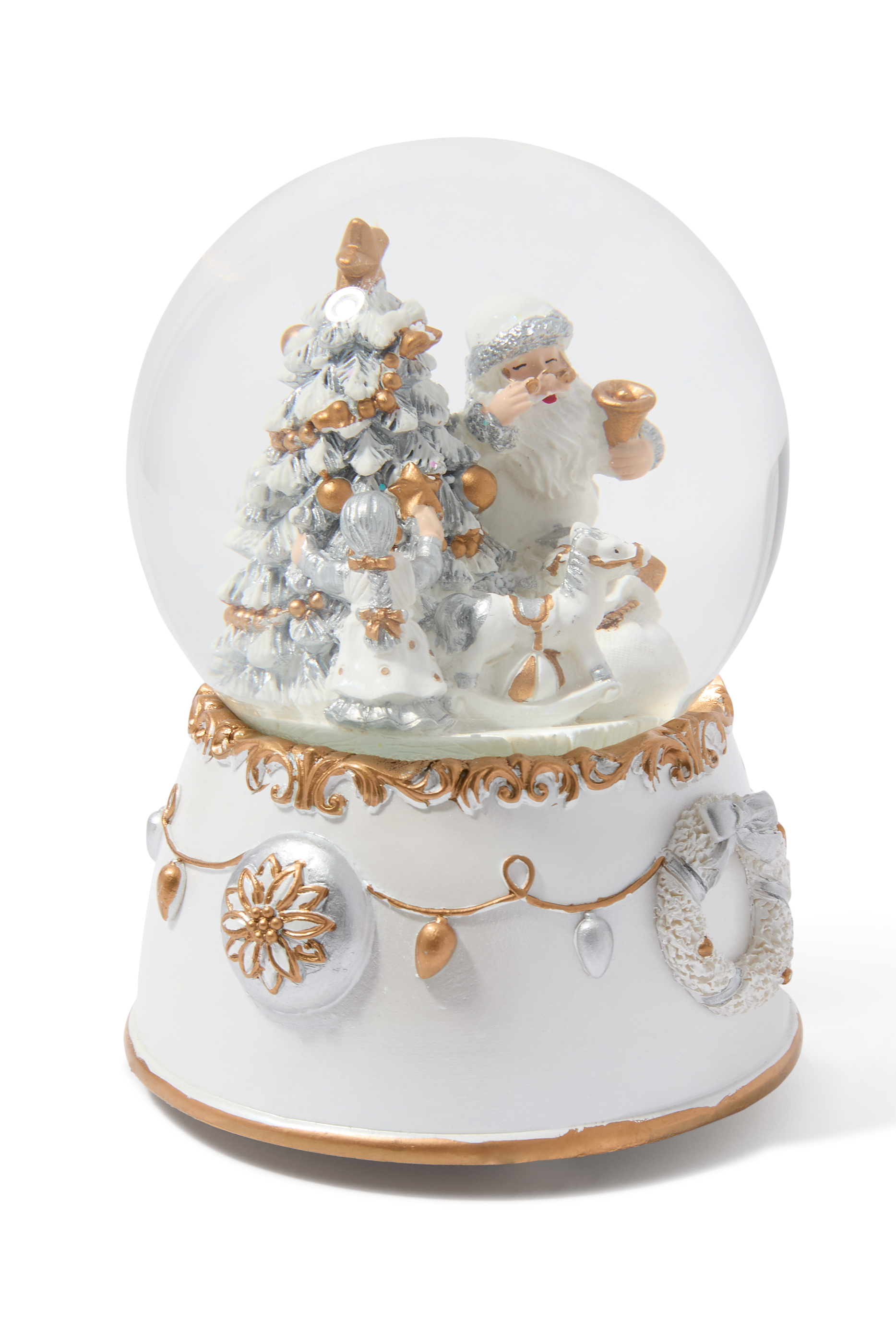 Musical Xmas Tree/Santa Snowglobe