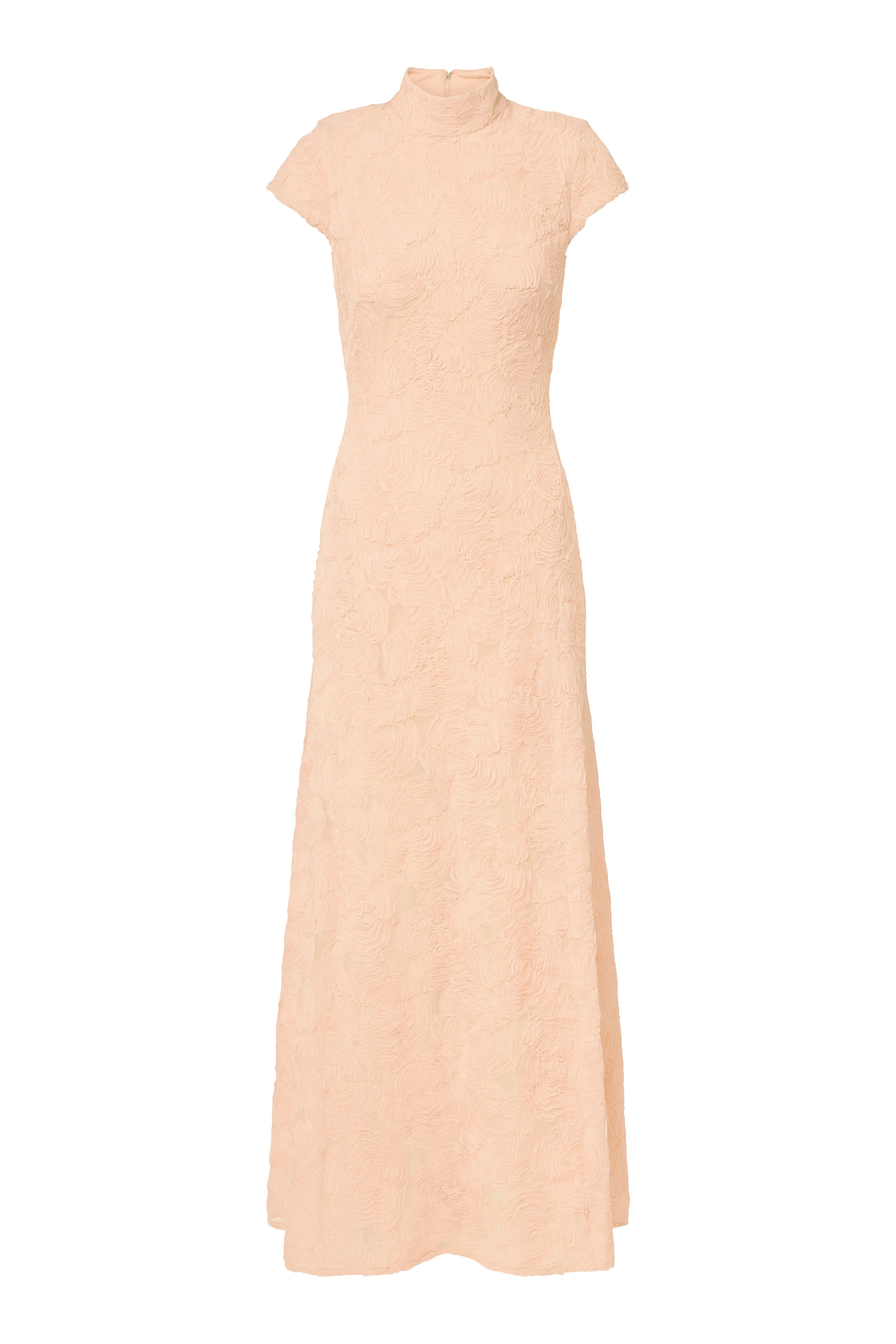 فستان طويل قماش شبكي