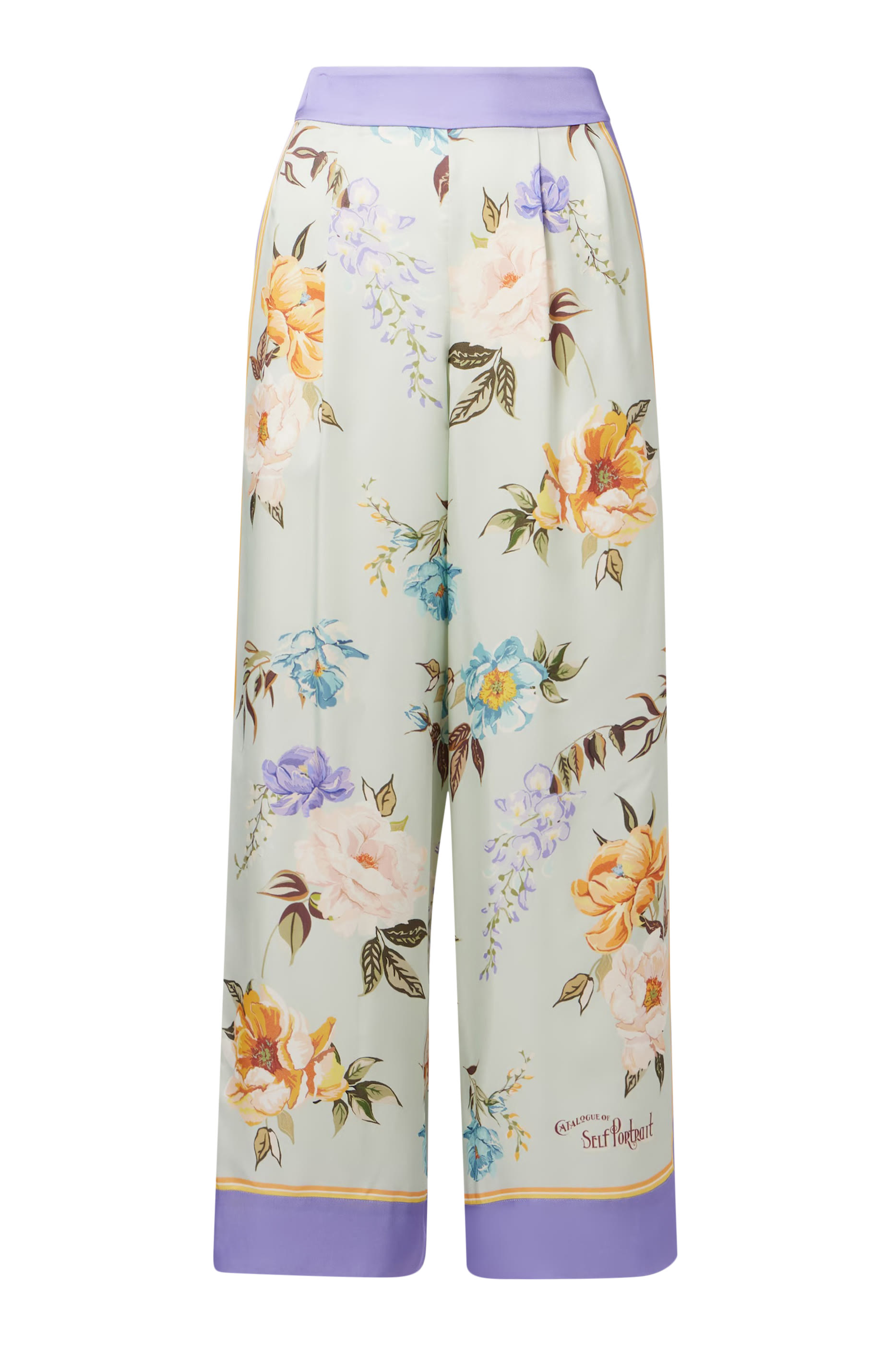 بنطال فيسكوز بنقشة زهور