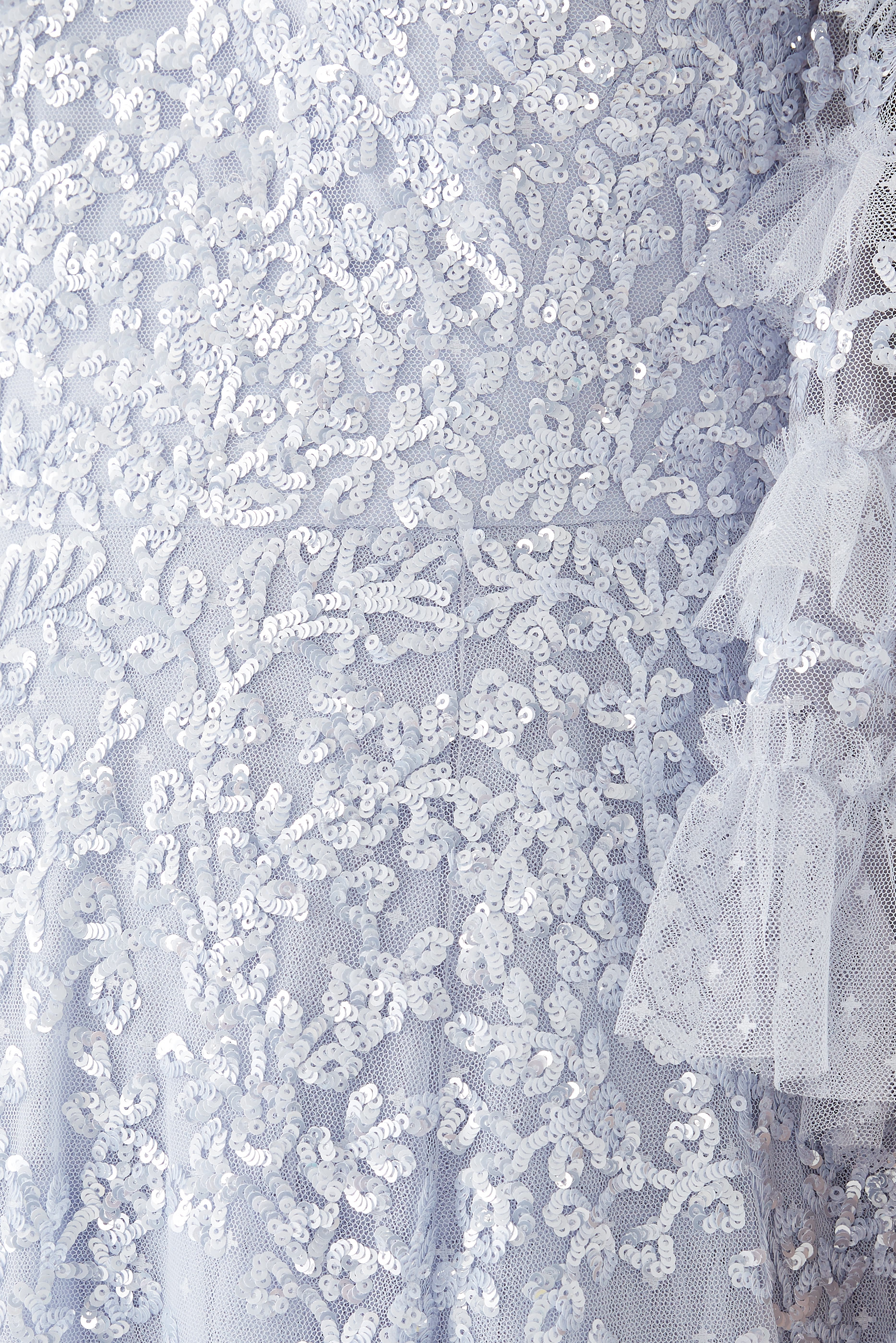 فستان سهرة فلورال بأكتاف مكشوفة دانتيل