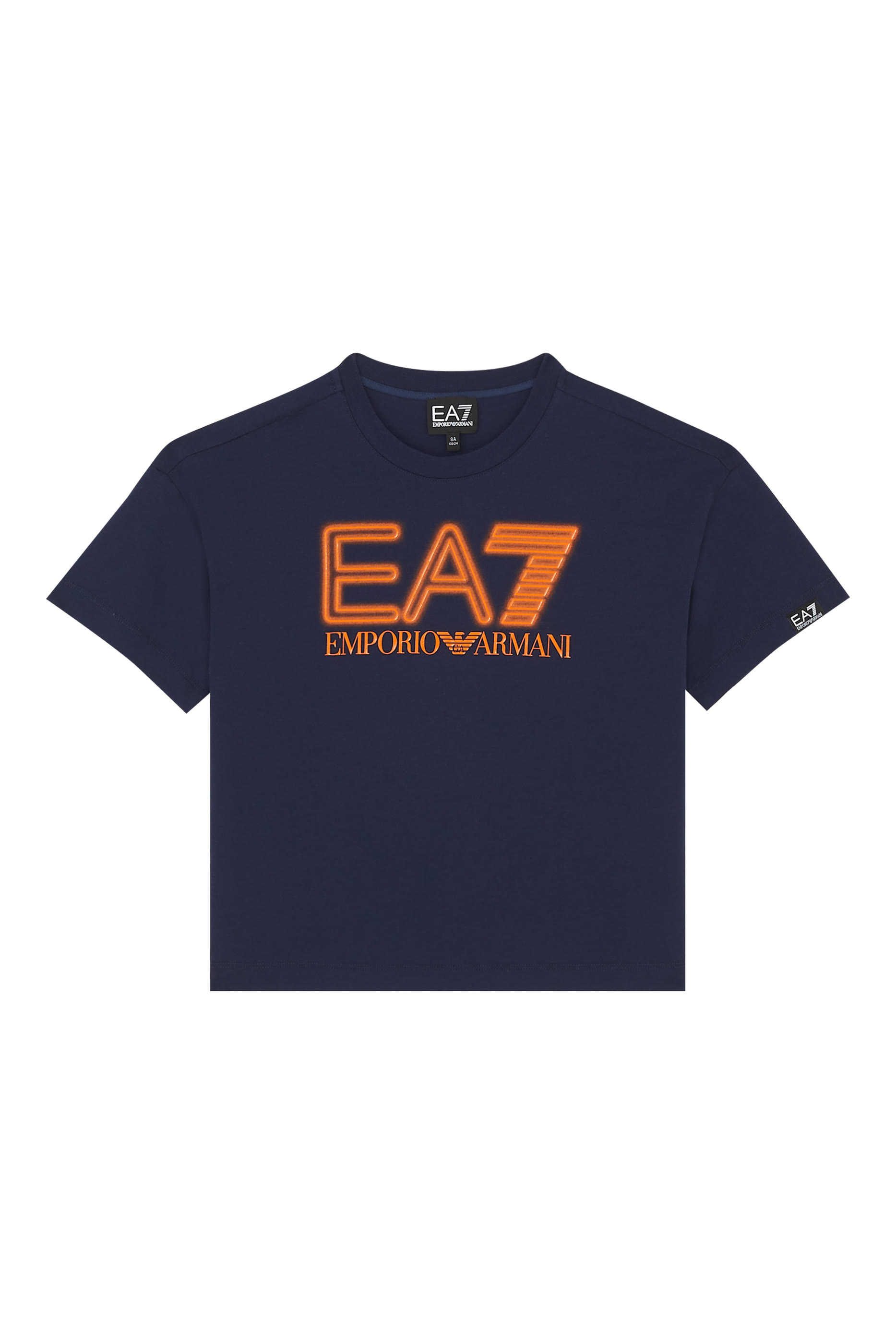 تيشيرت للأطفال بشعار الماركة بحجم كبير