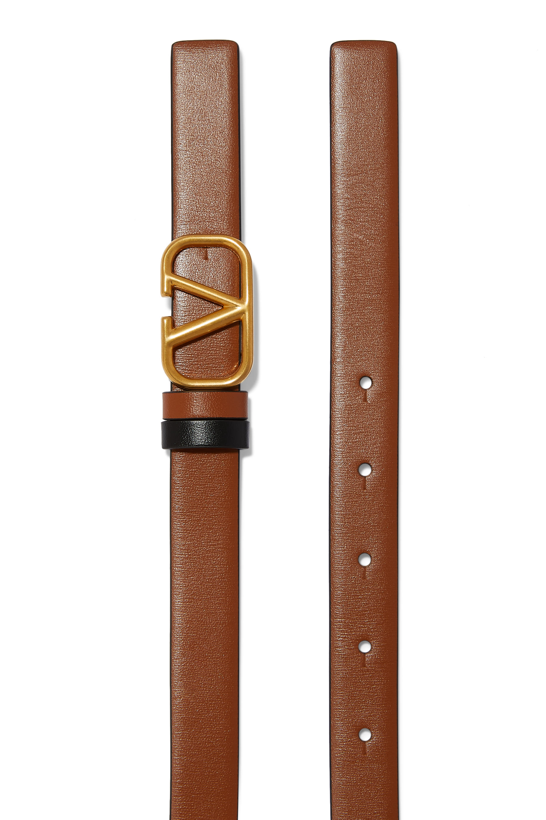 حزام فالنتينو غارافاني جلد بشعار حروف الماركة