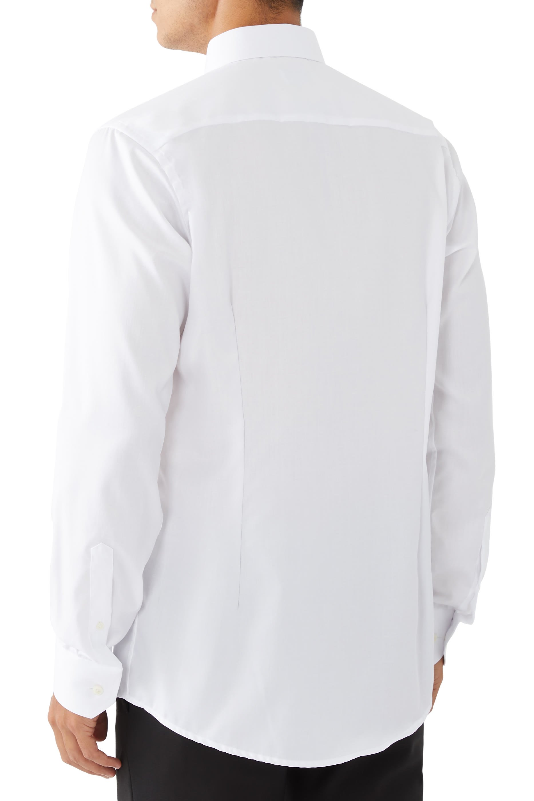 قميص سادة تويل مميز للماركة