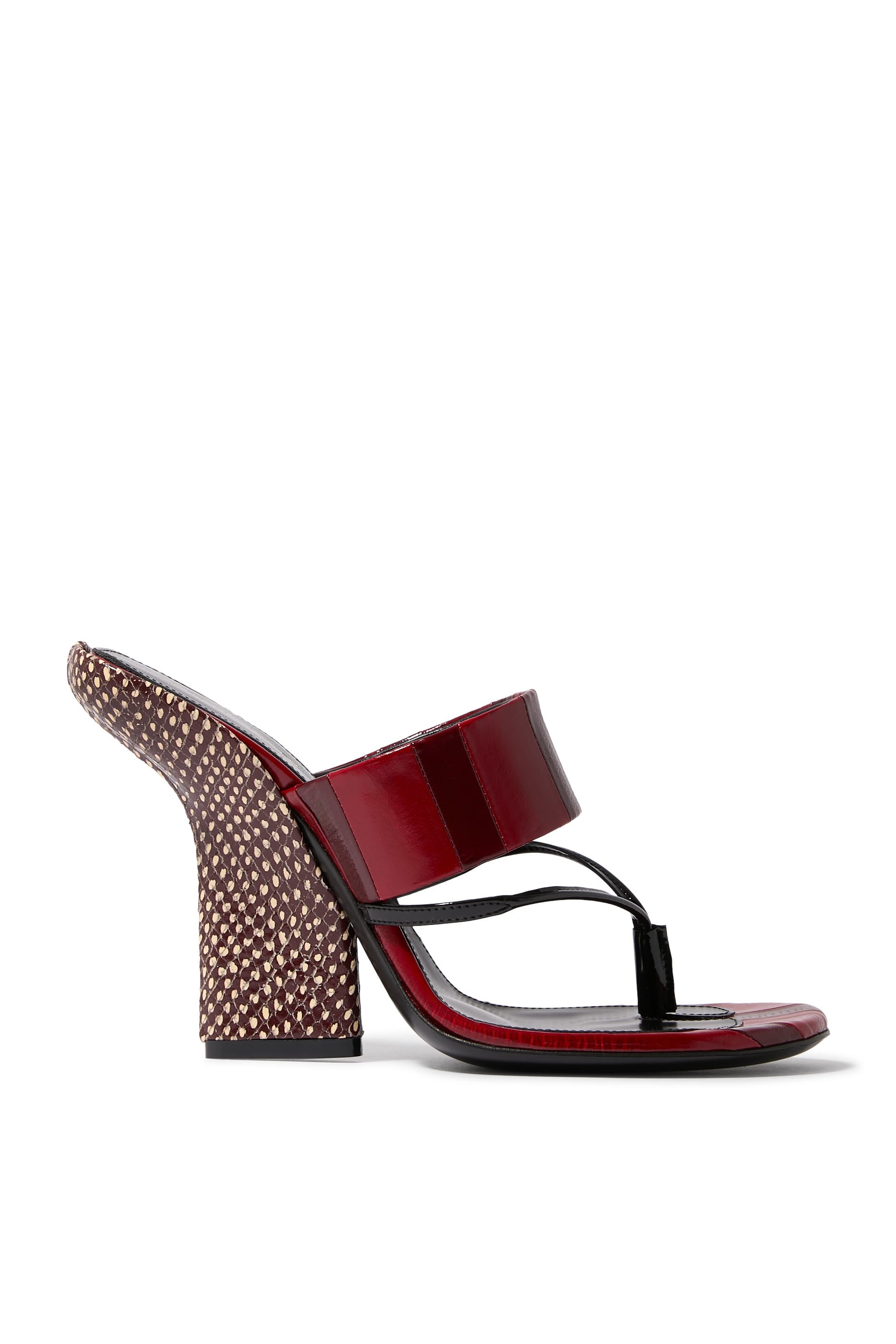 حذاء بكعب ويدج 100 جلد