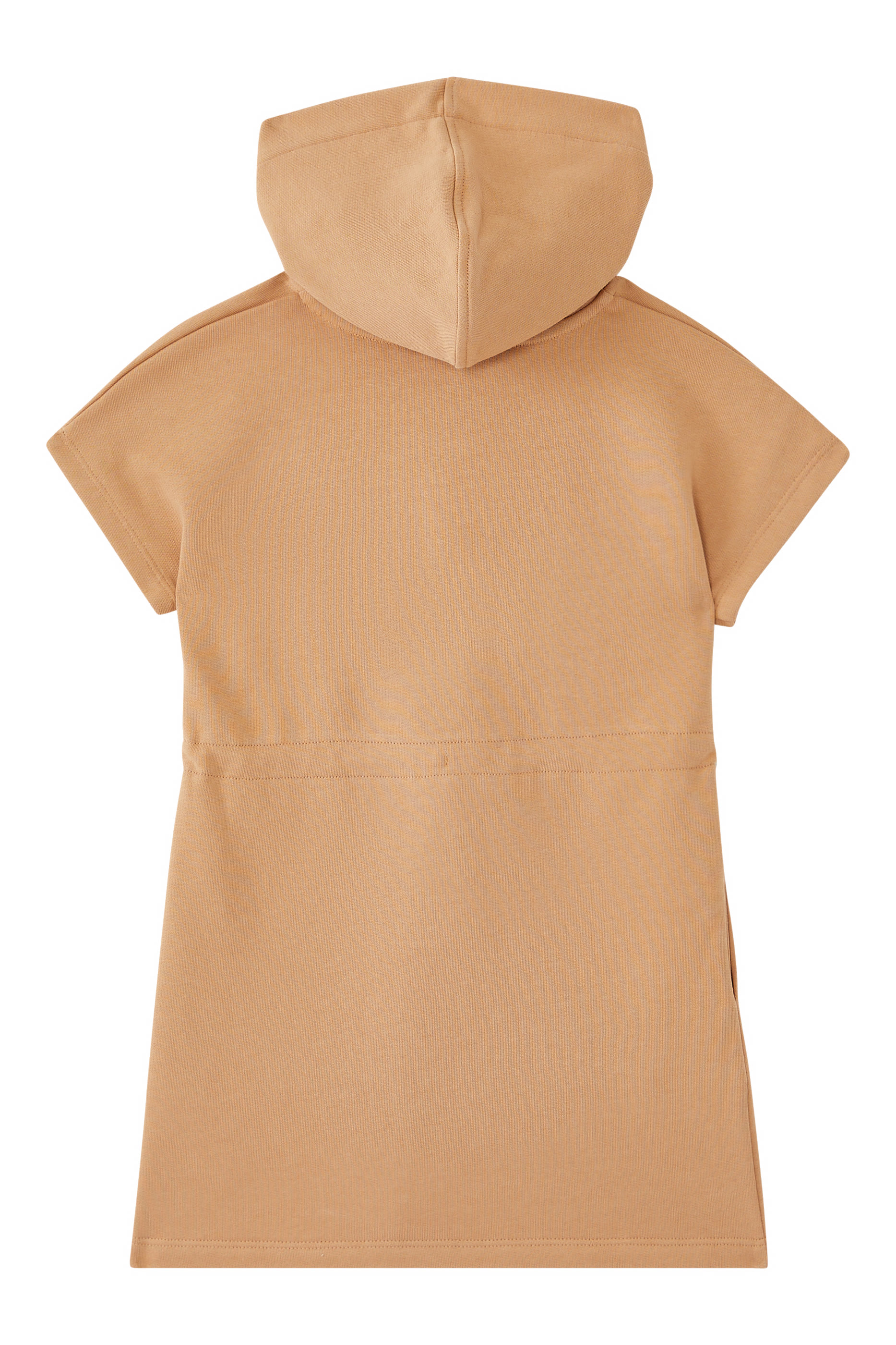 فستان بنمط سويت شيرت للأطفال بأكمام قصيرة