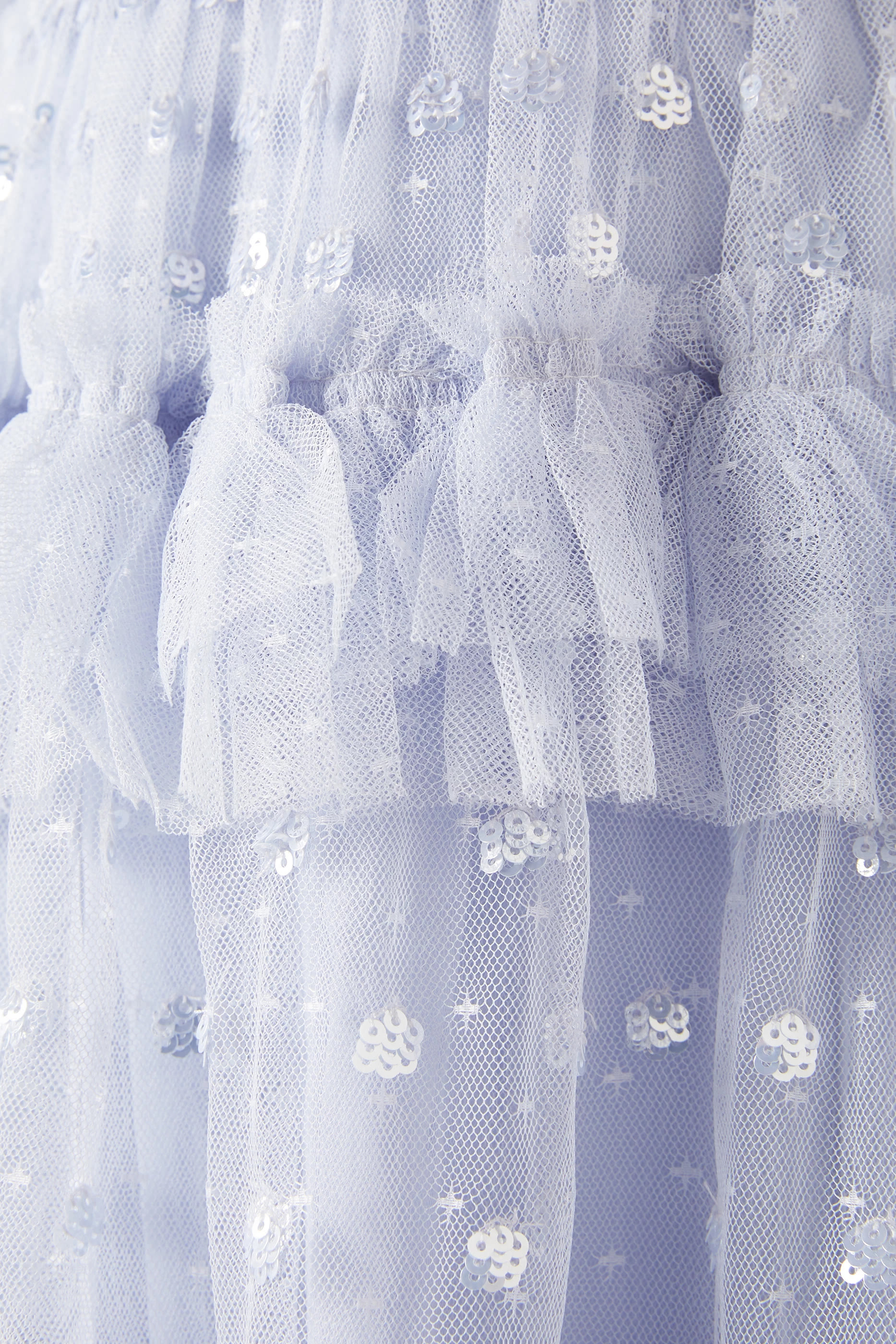 فستان بكشكش بنقشة نقاط بولكا للأطفال