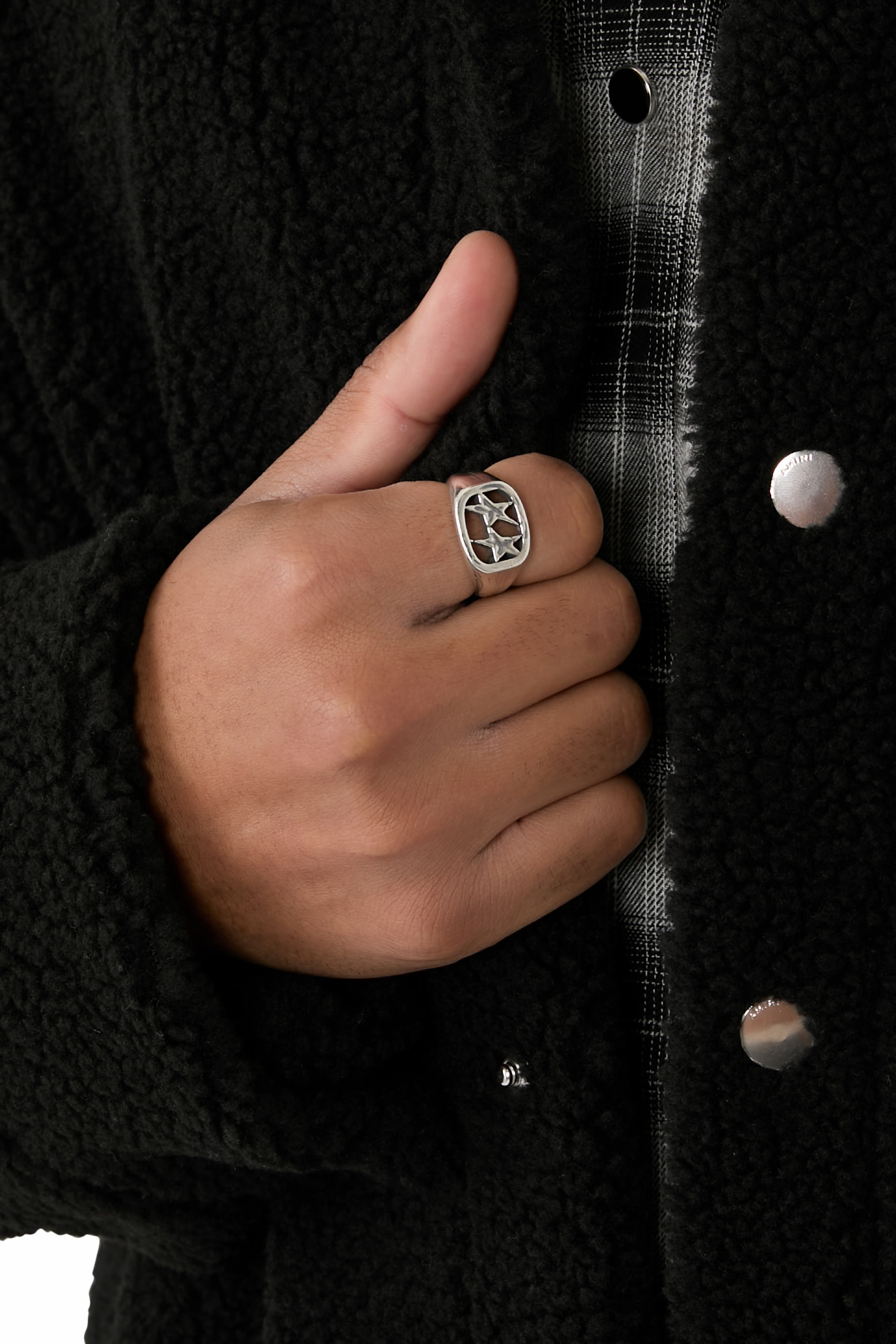 خاتم بواجهة بتصميم مستطيل