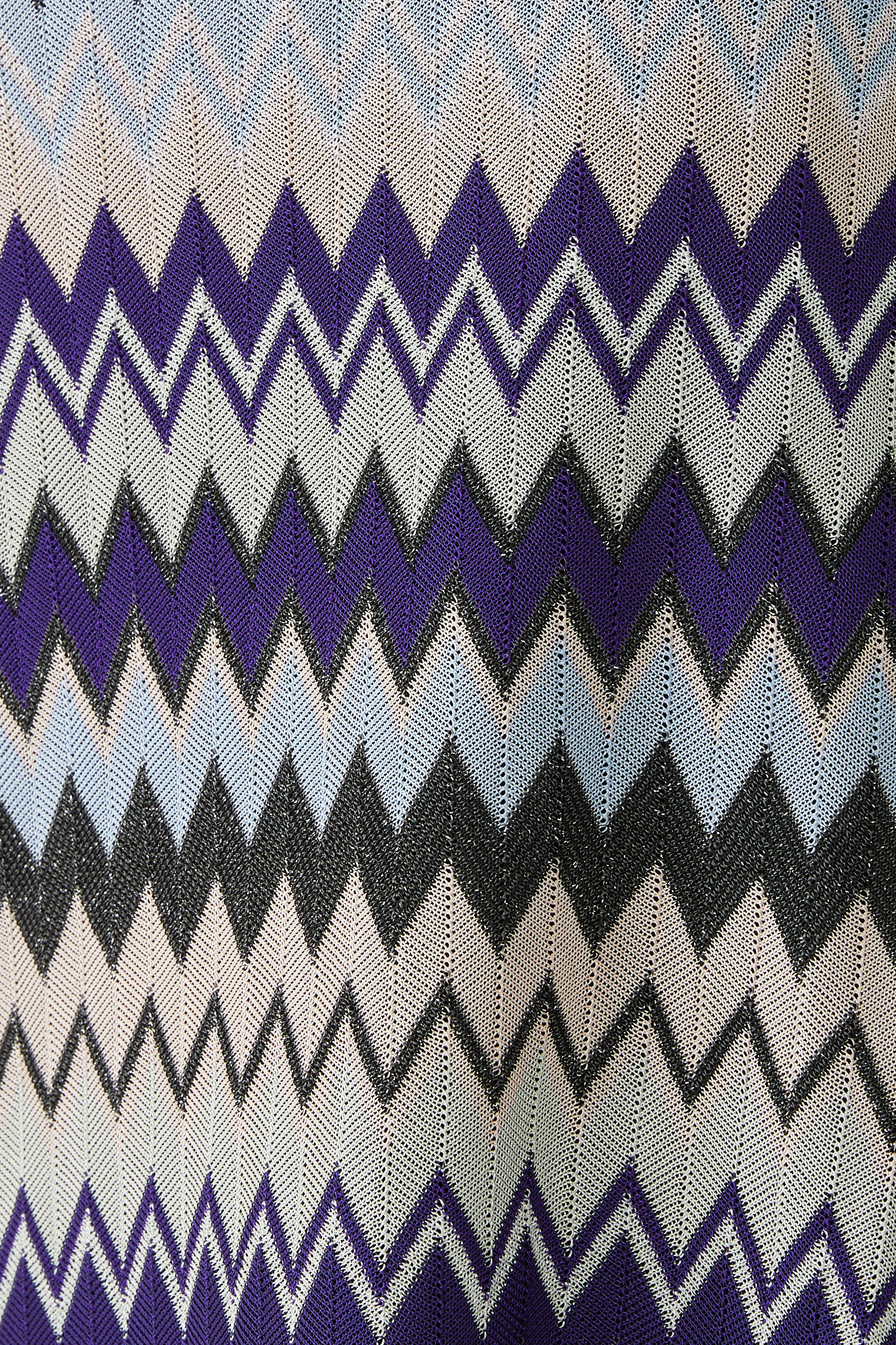 فستان قصير راشيل بنقشة خطوط متعرجة