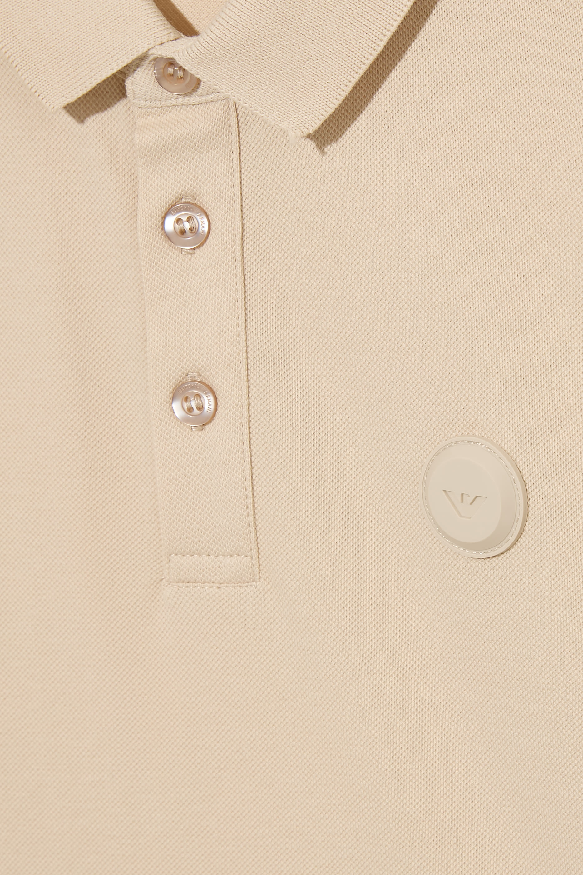 قميص بولو بأكمام طويلة قطن للأطفال