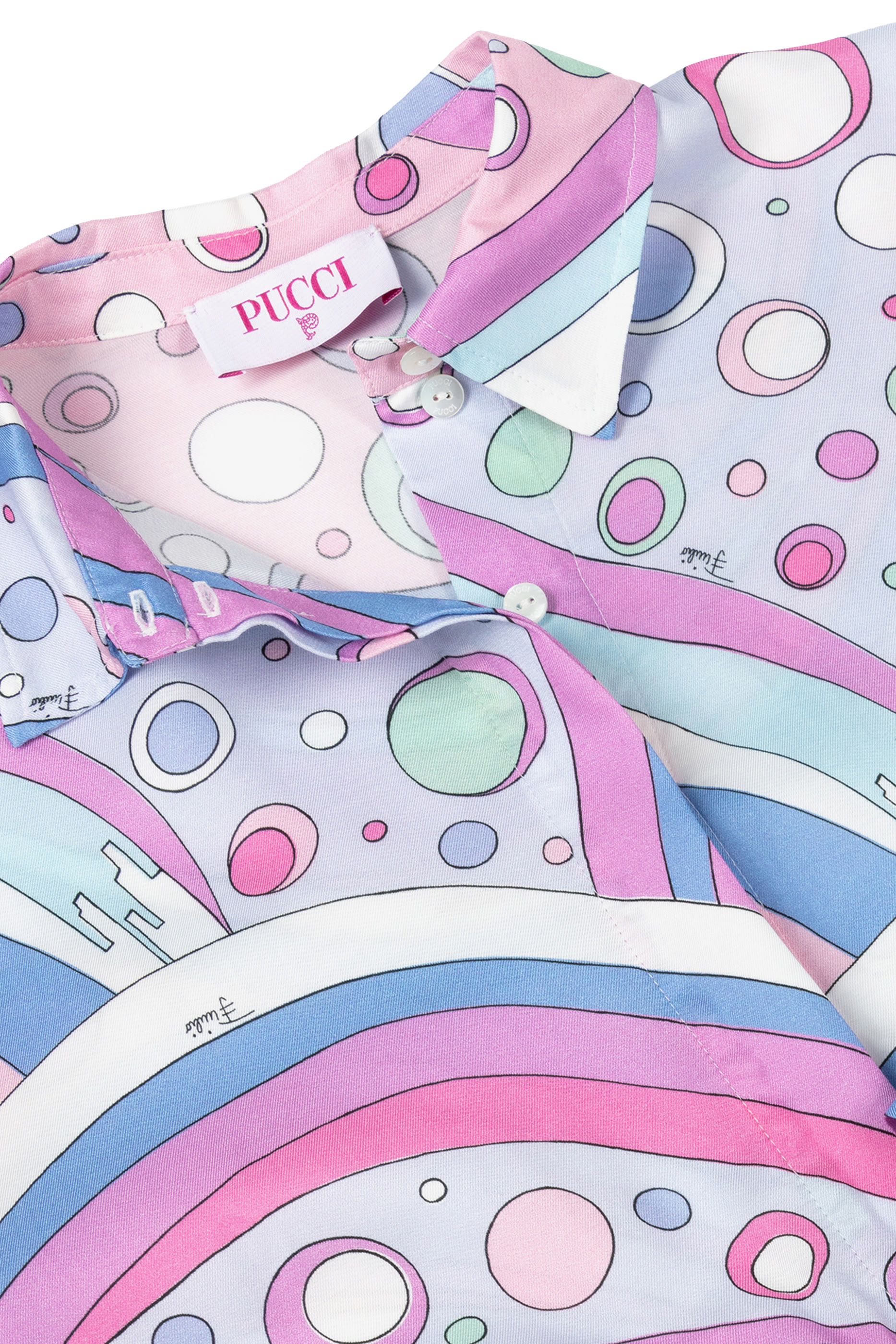 فستان منسوج  بطبعات تجريدية للأطفال