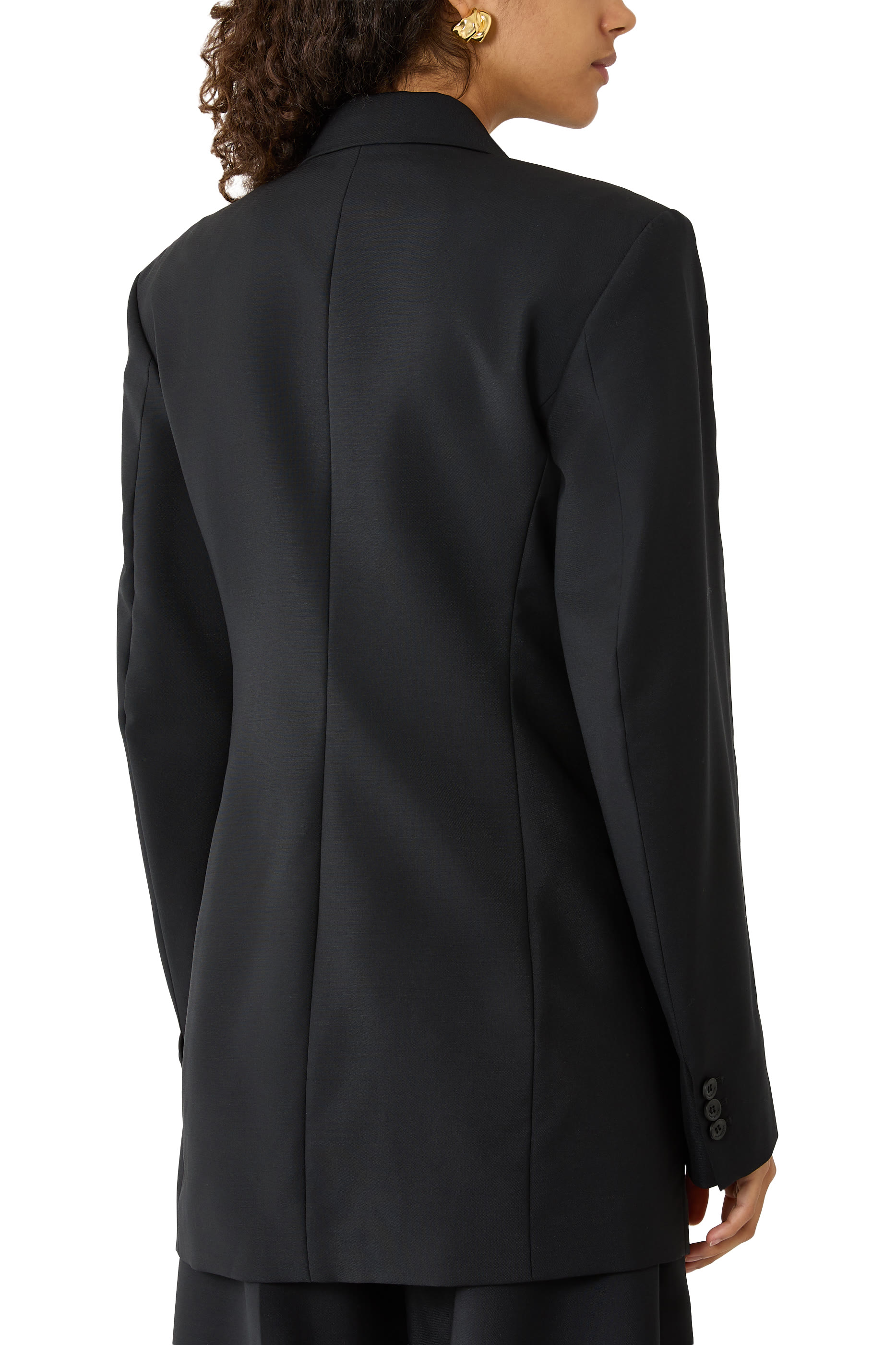 فستان بنمط بليزر بصفي أزرار