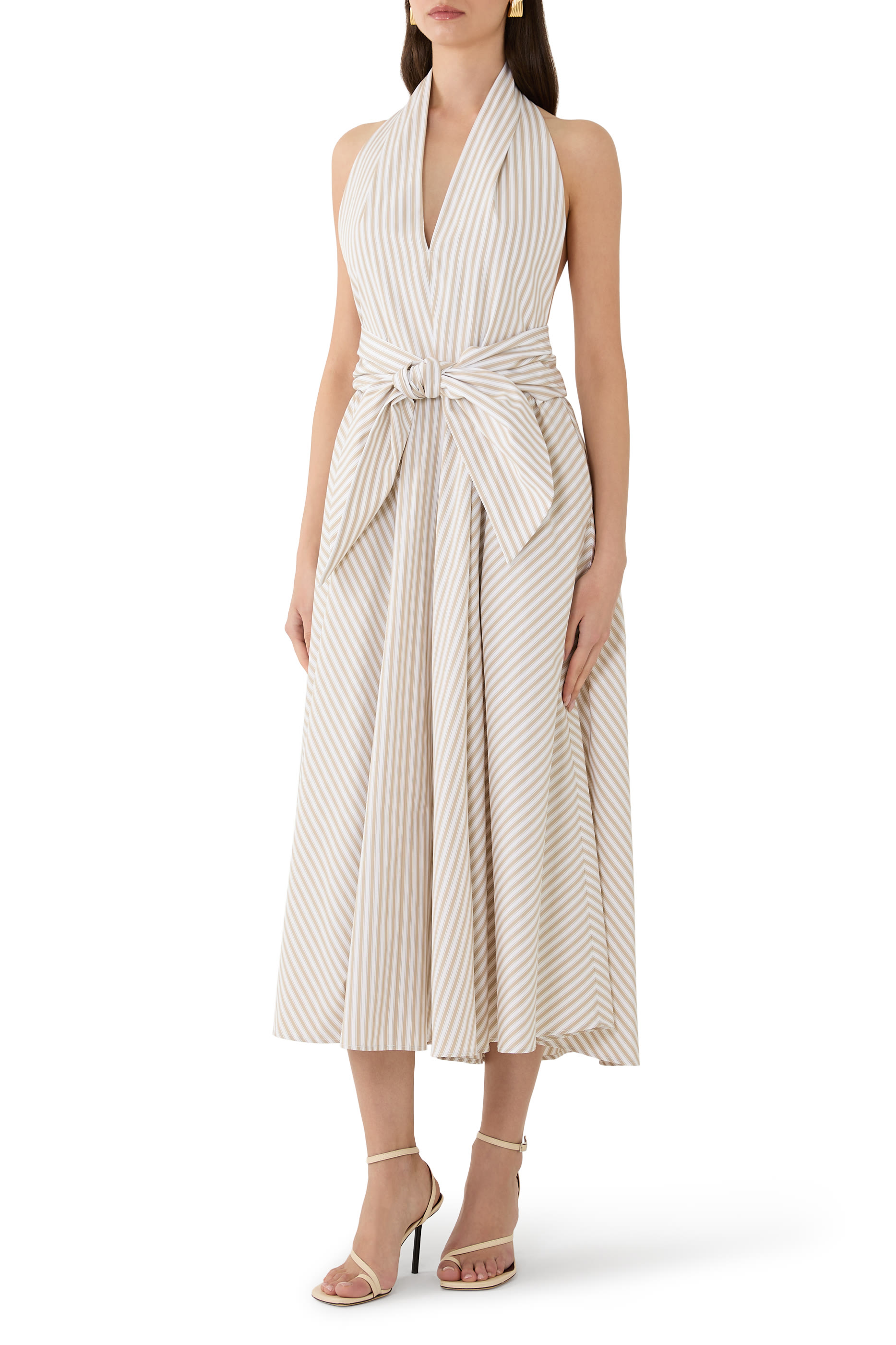 Halter Neck Midi Dress