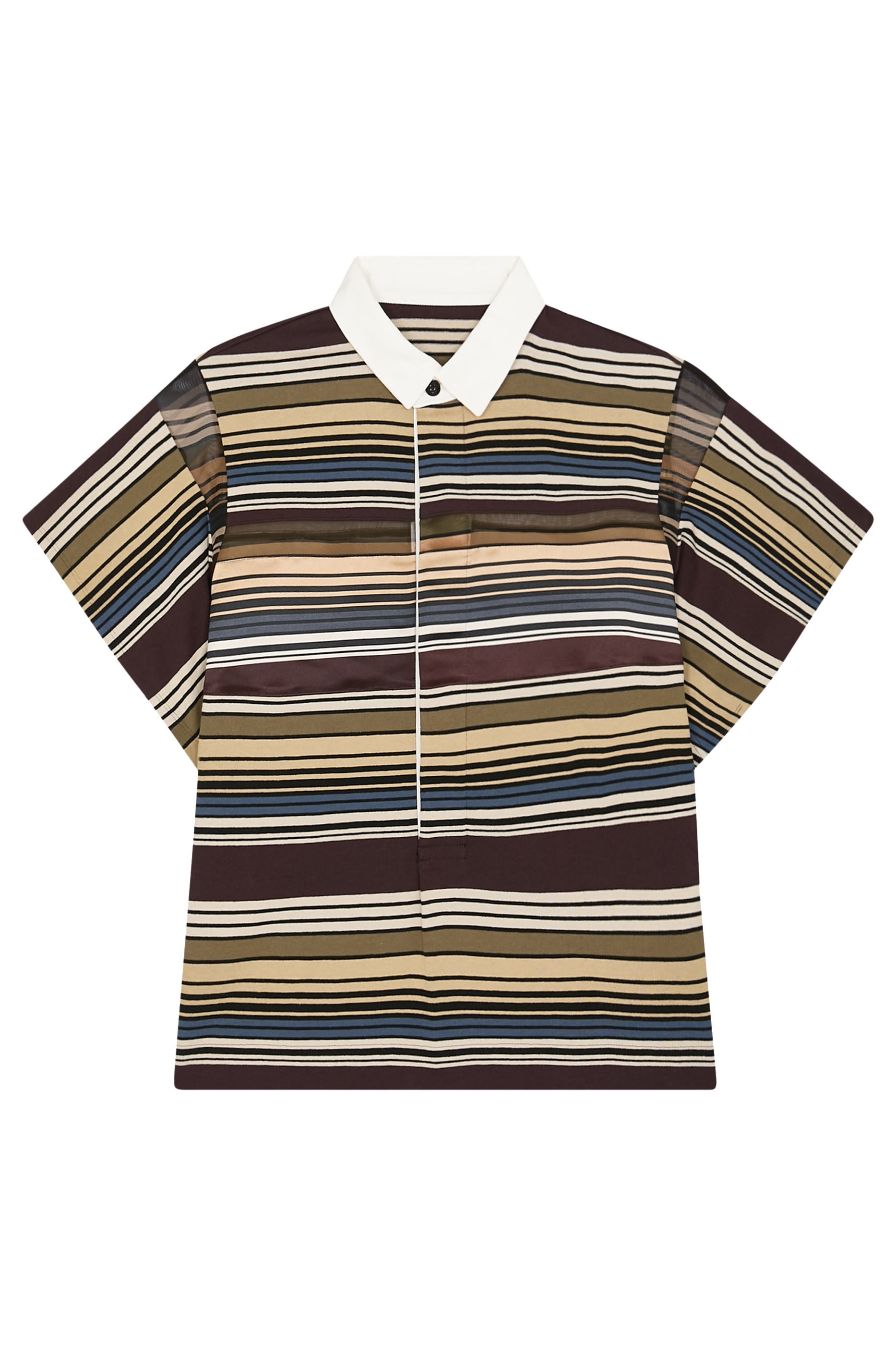 قميص بولو مخطط أفقيا