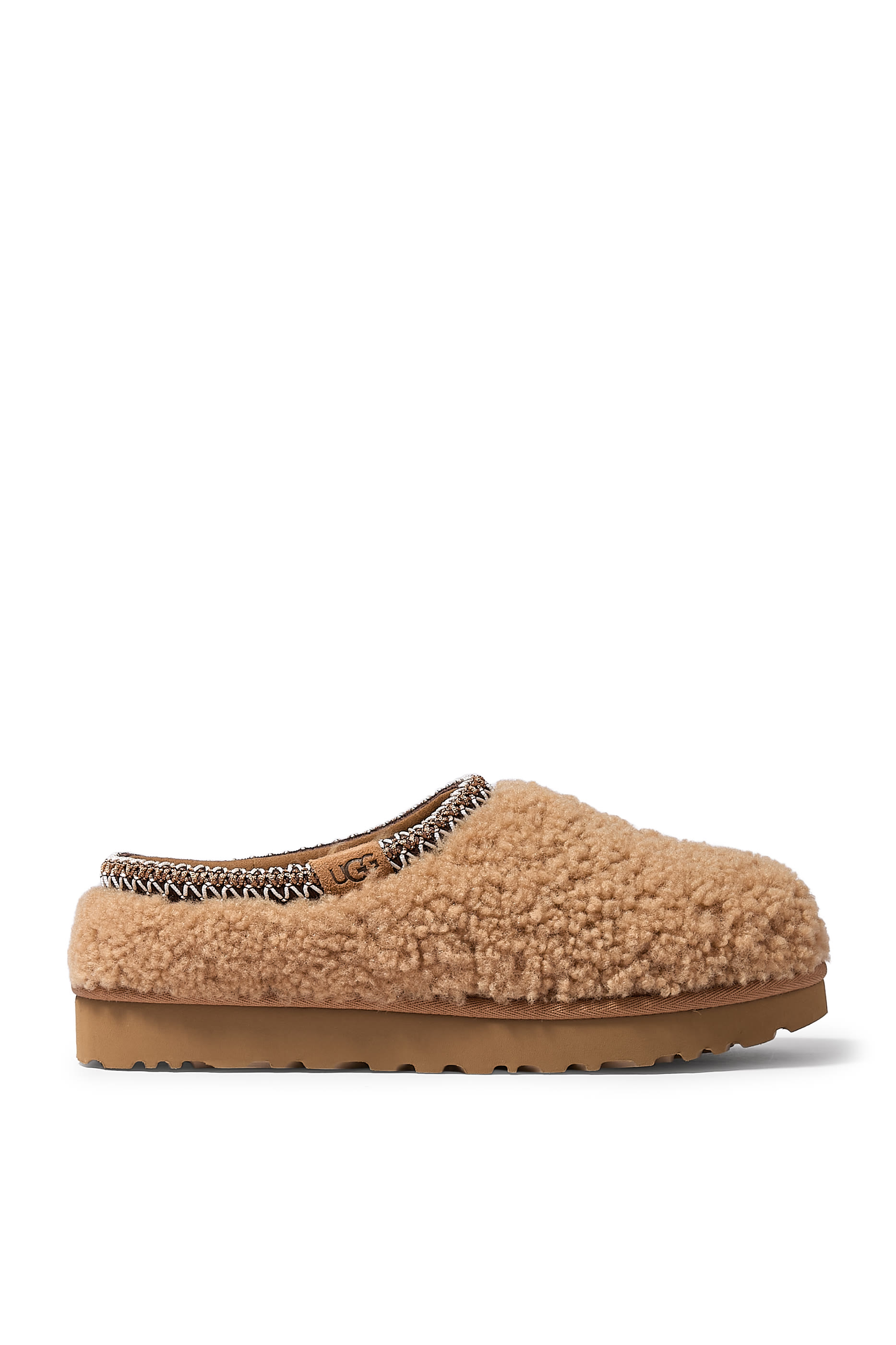 حذاء تاسمان مجعد مفتوح من الخلف بنعل سميك