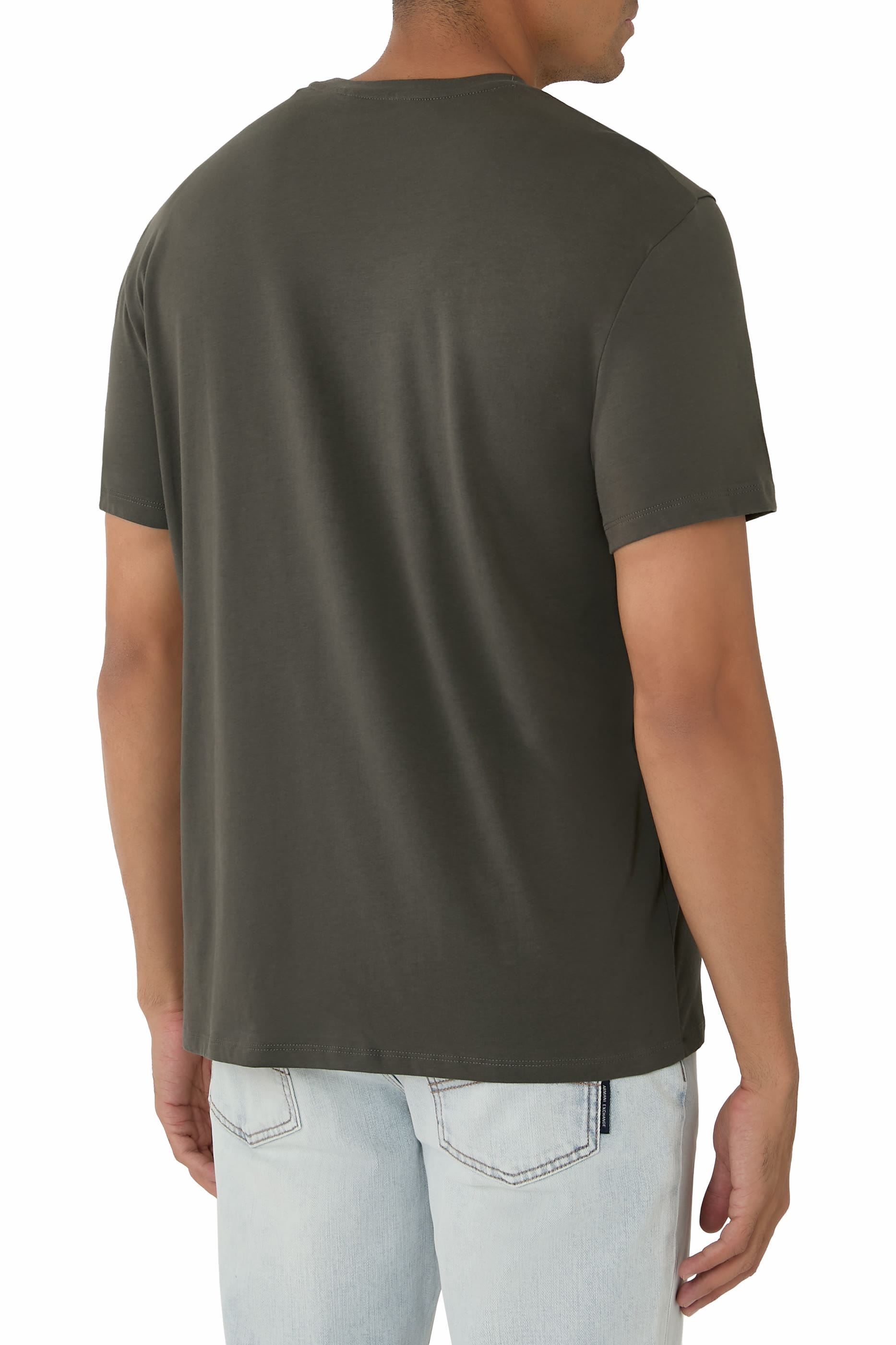 تيشيرت بشعار الماركة قطن