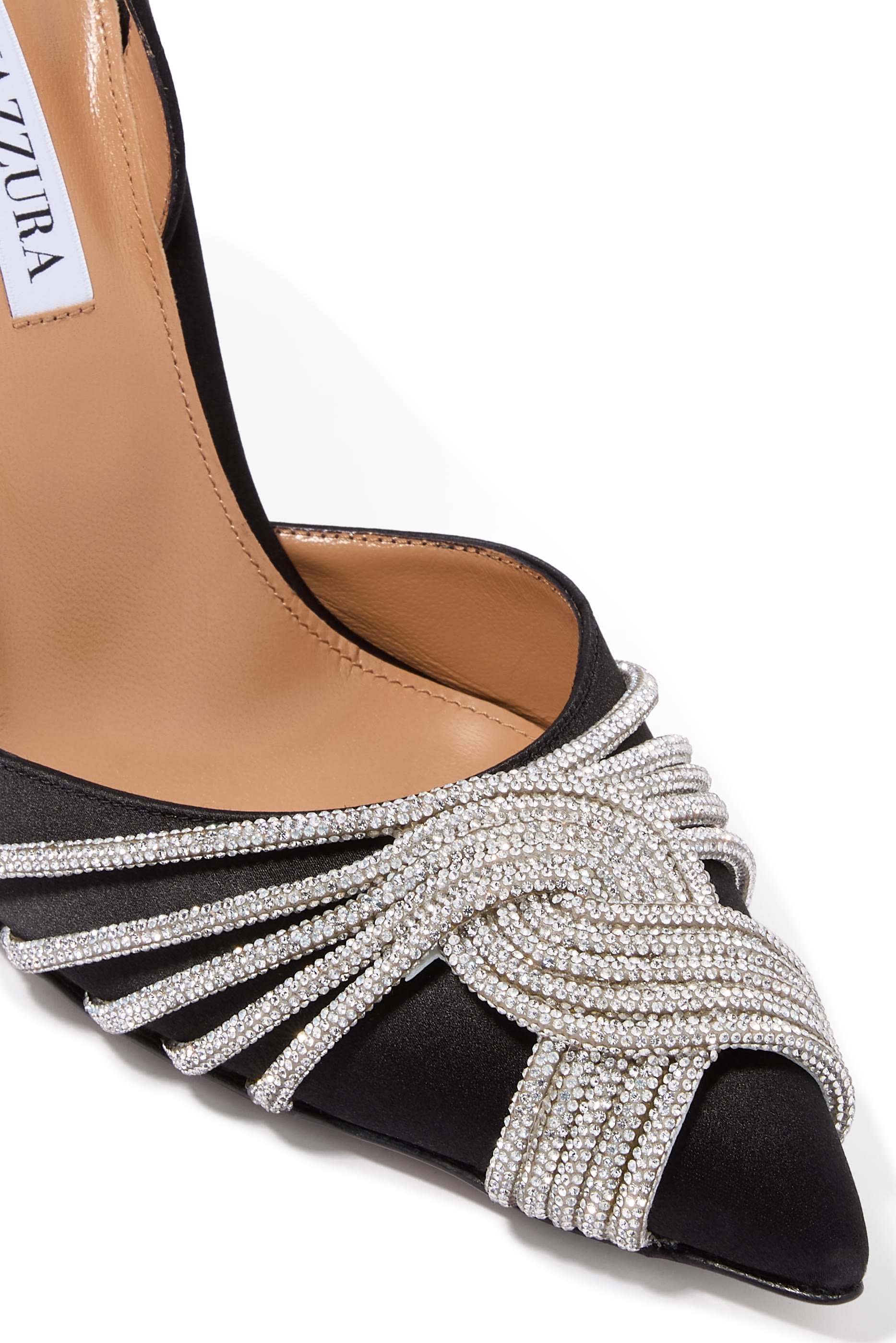 حذاء كلاسيكي جاتسبي 105 ستان بسير خلفي وكريستال