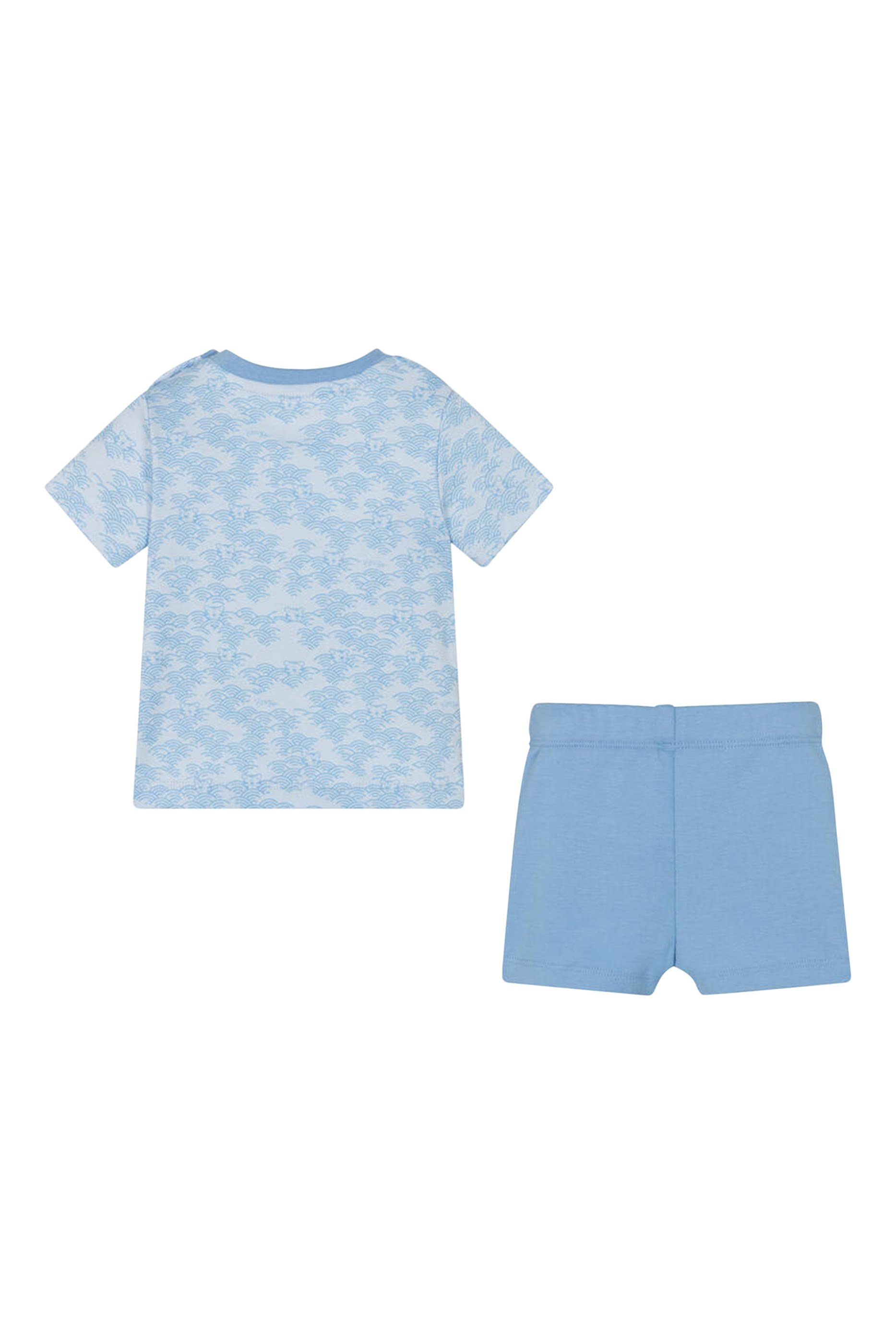 طقم تيشيرت وشورت قطن للأطفال