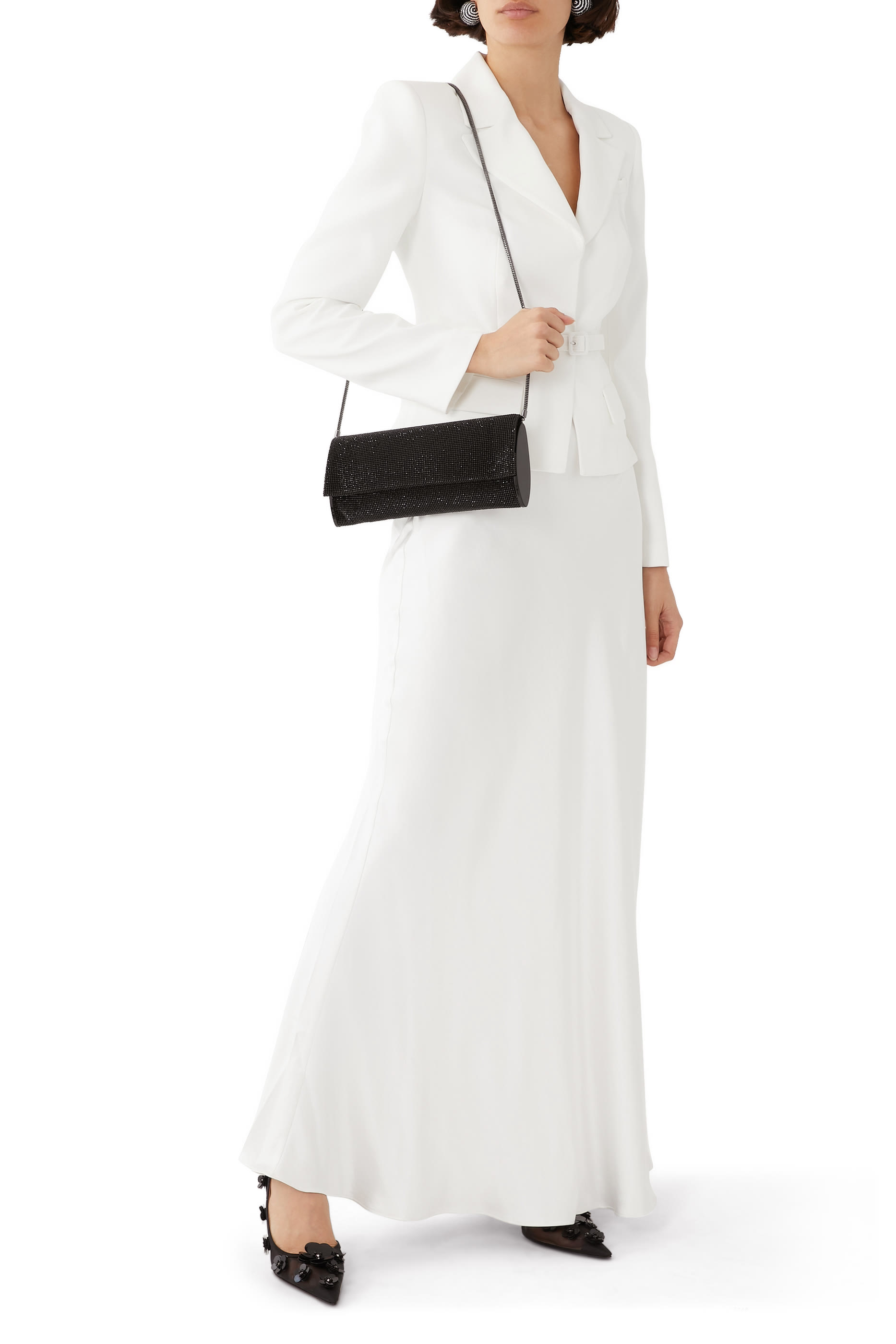 حذاء كلاسيك 95 مطرز بزهور بترتر قماش شبكي