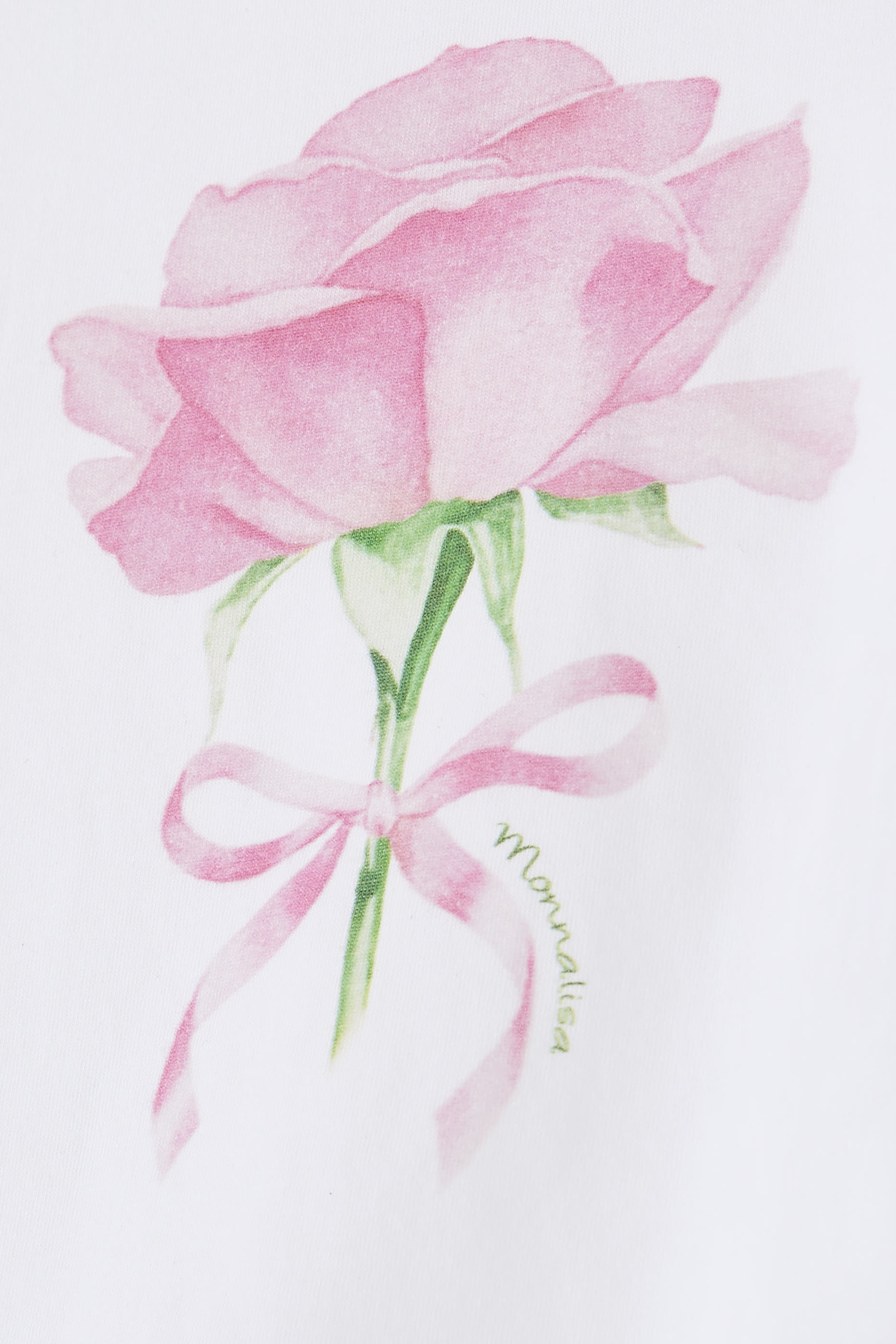 تيشيرت بطبعة ورد للأطفال