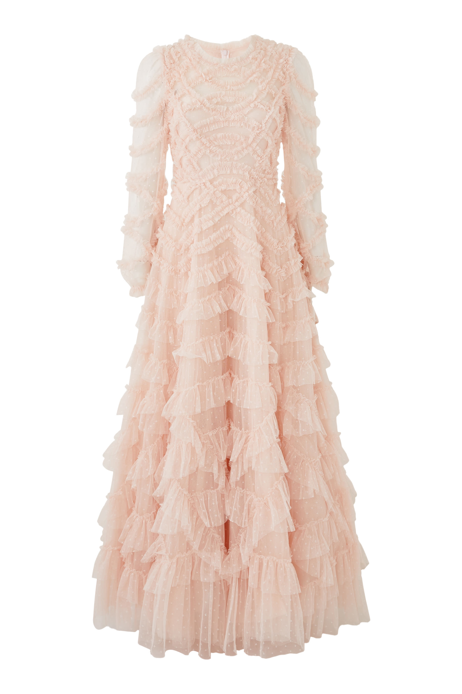 فستان لانا بياقة مستديرة