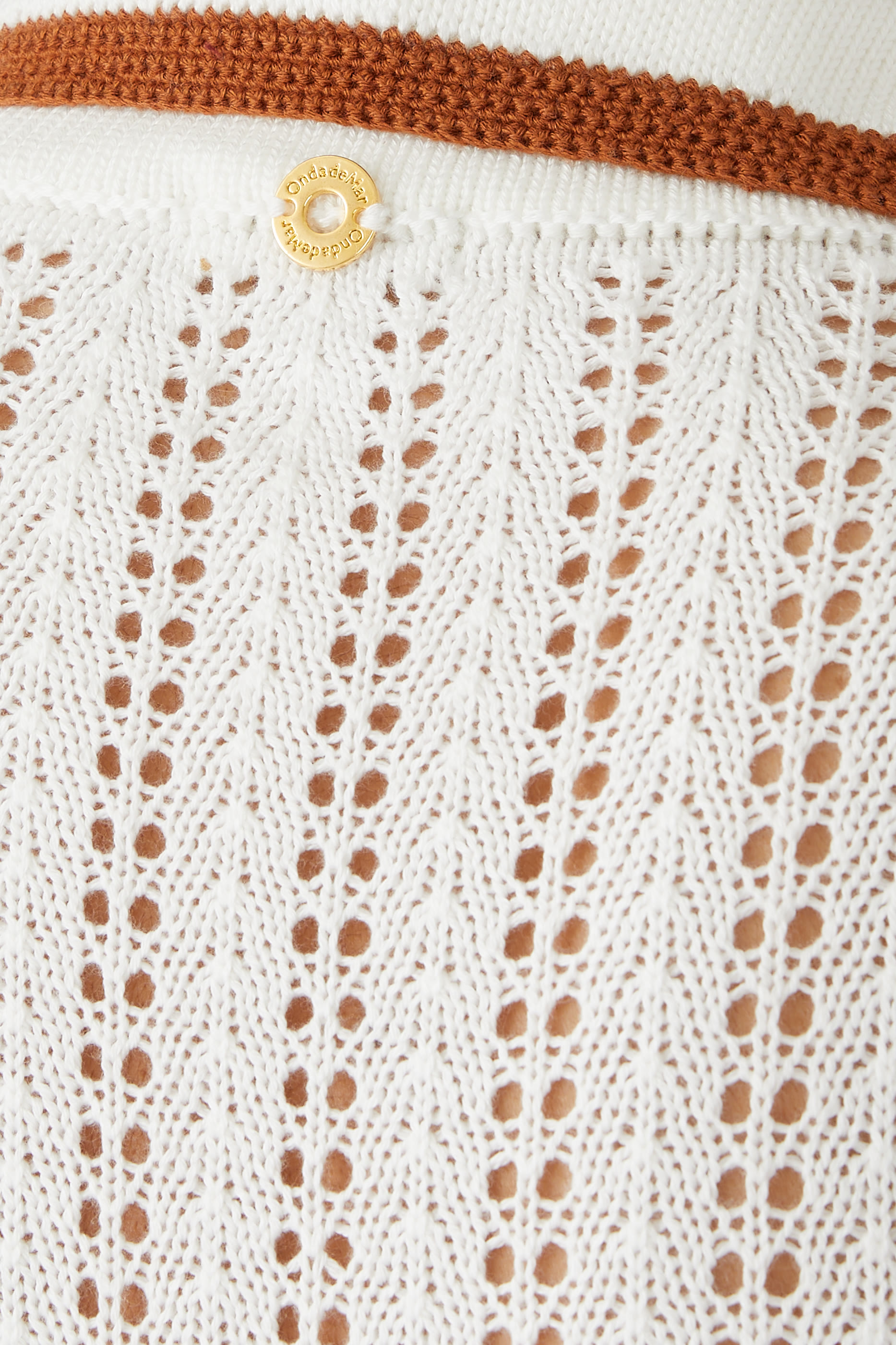 قميص كروشيه بربطة أمامية