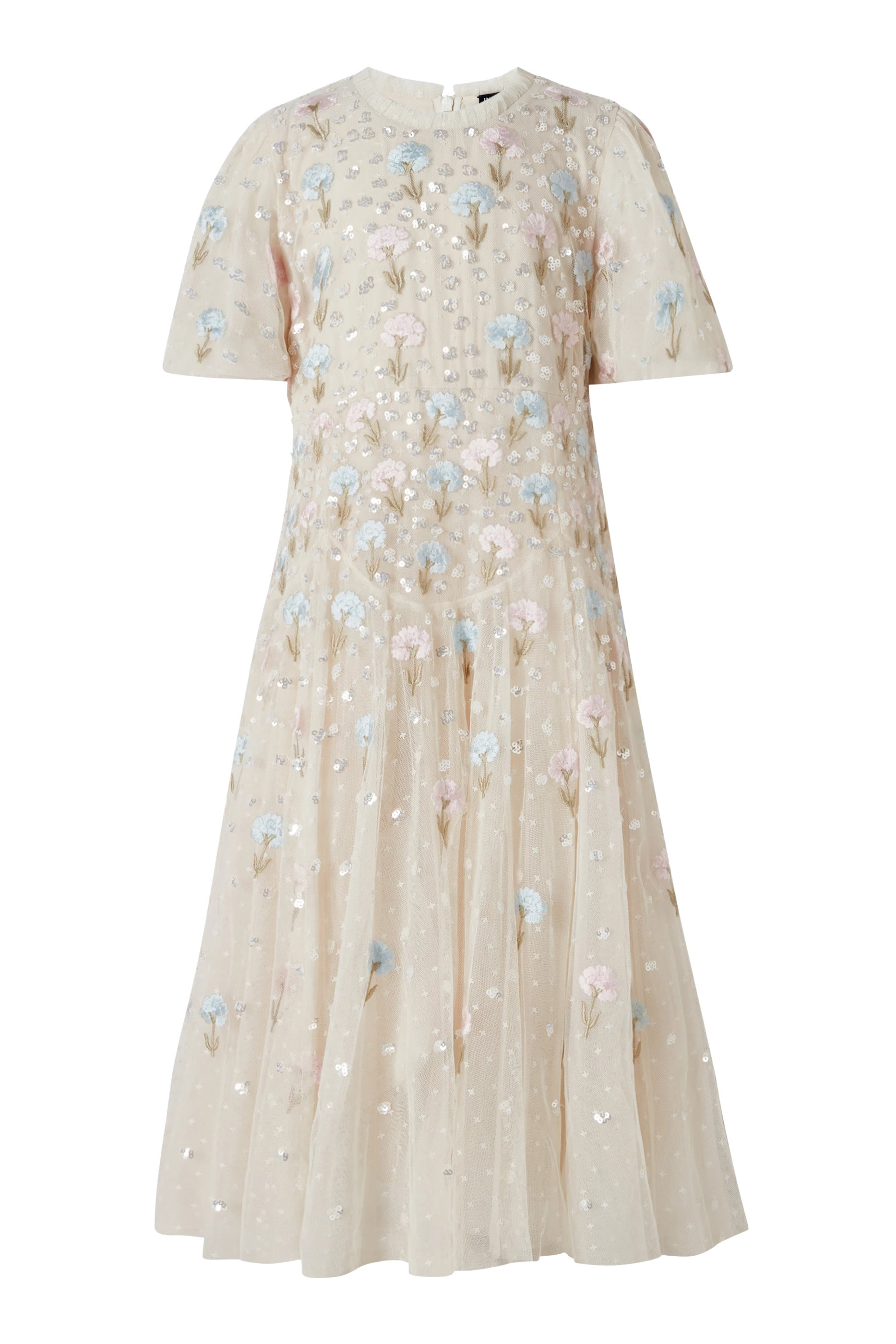 فستان مزخرف بنقشة نبات الهندباء للأطفال