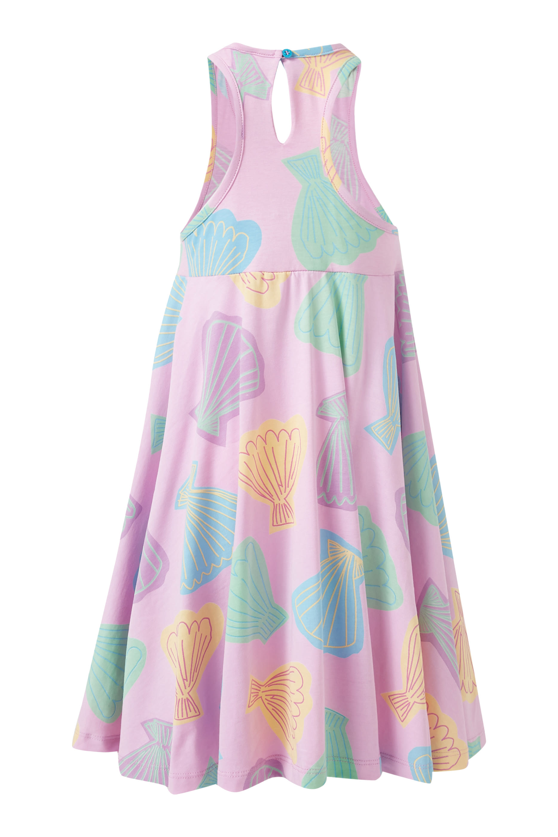 فستان قطن بنقشة أصداف للأطفال