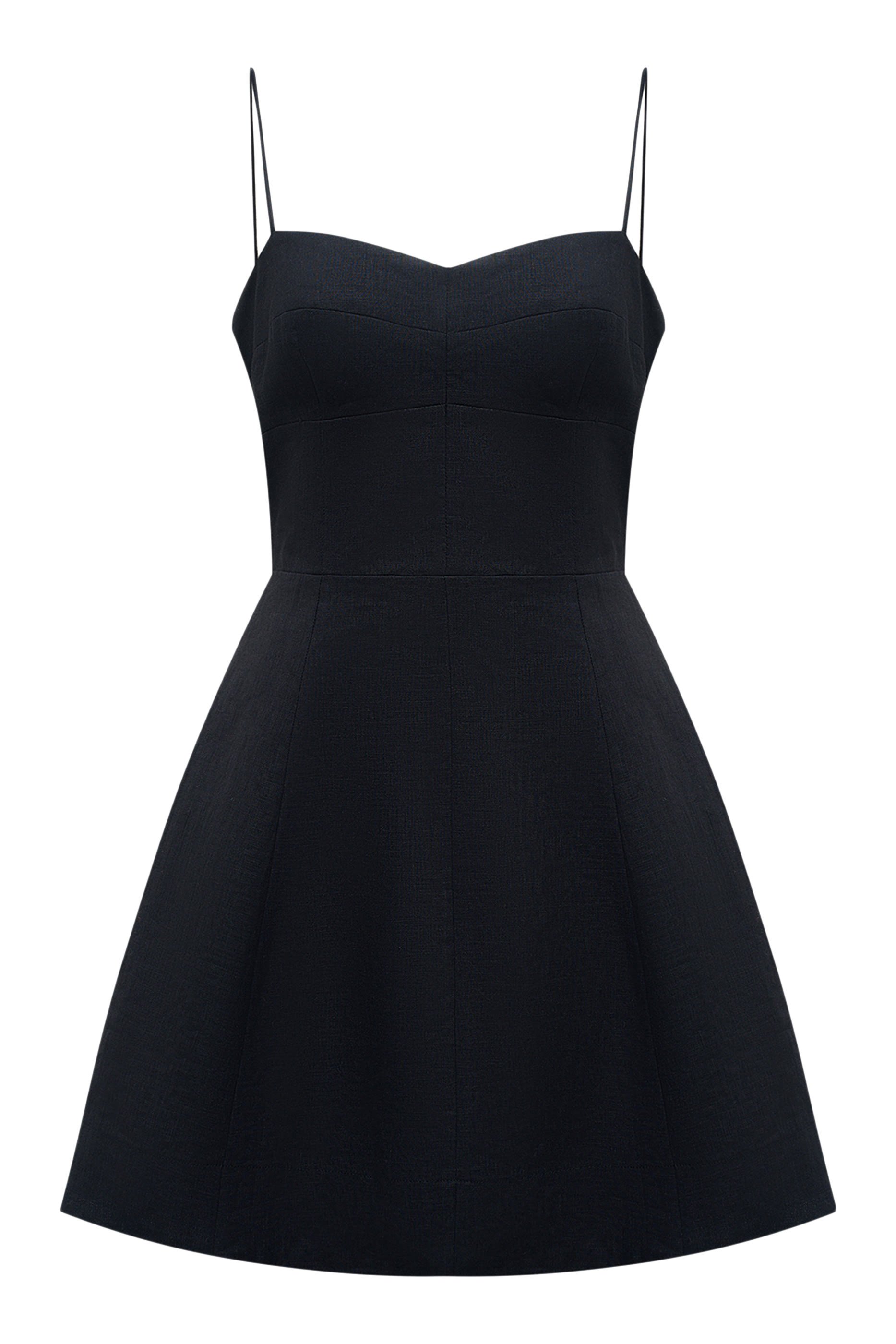 فستان قصير سهل الارتداء قطن وكتان