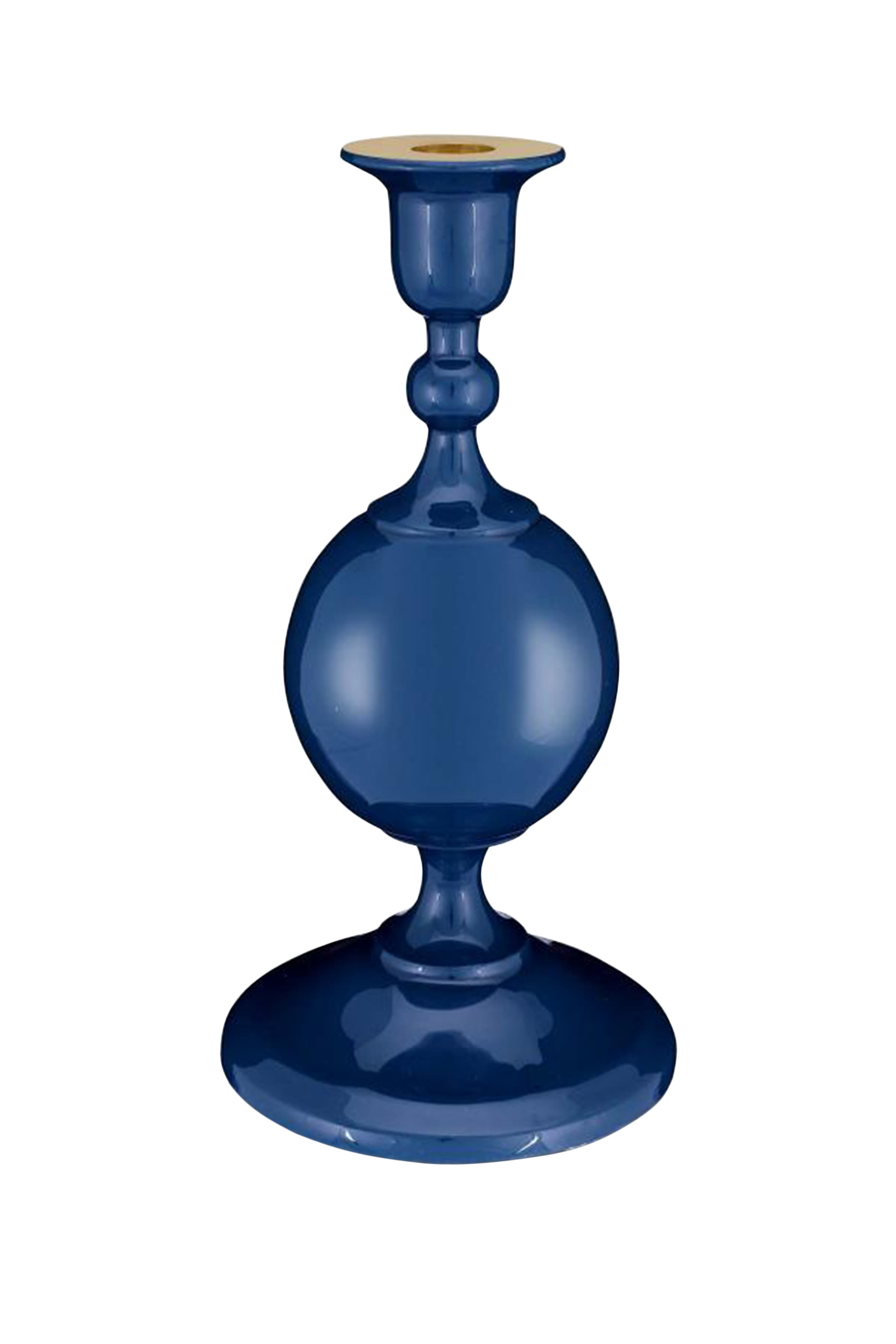 حامل شمعة بتصميم كروي صغير معدن