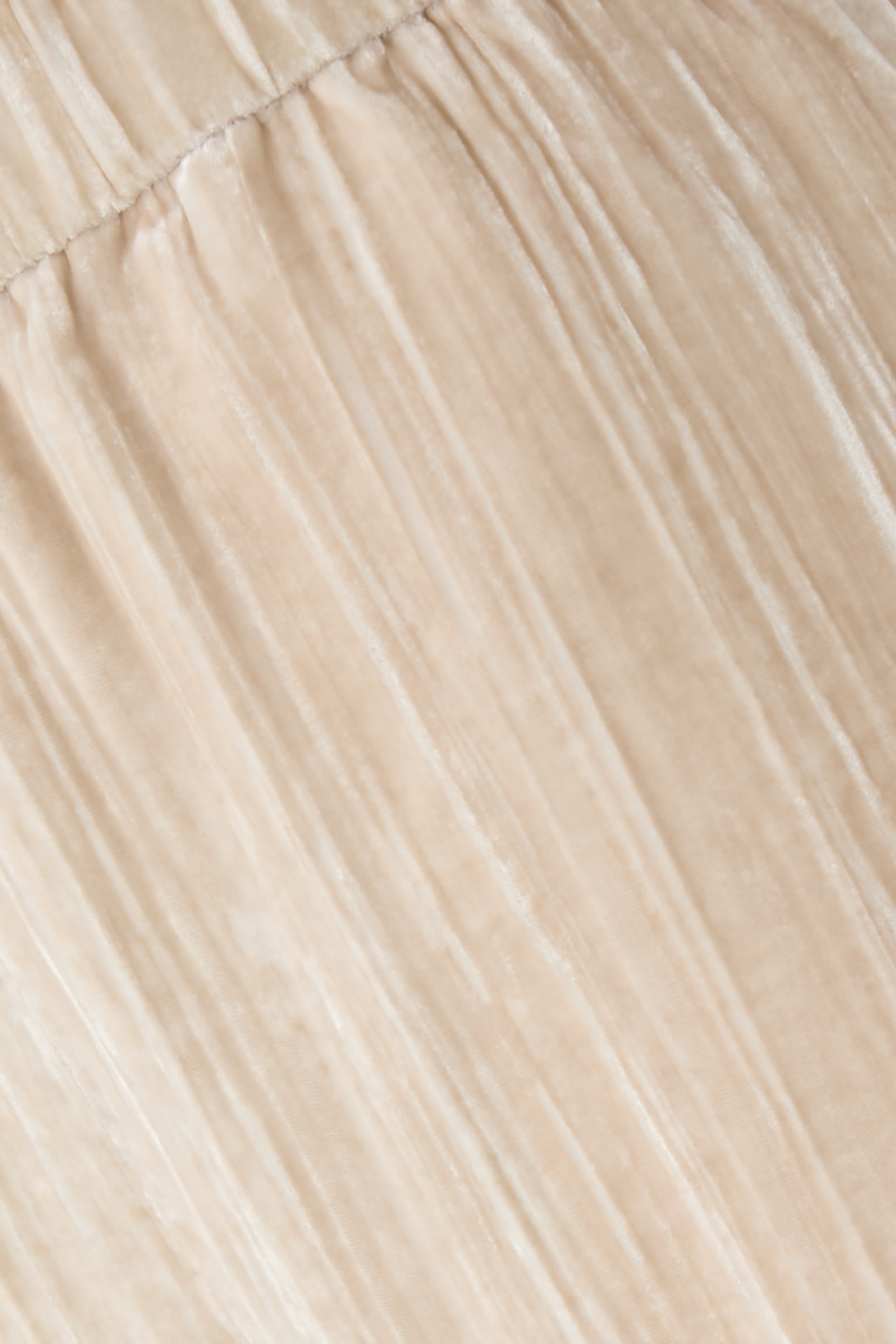 بنطال بقصة ساق واسعة مخمل ناعم 