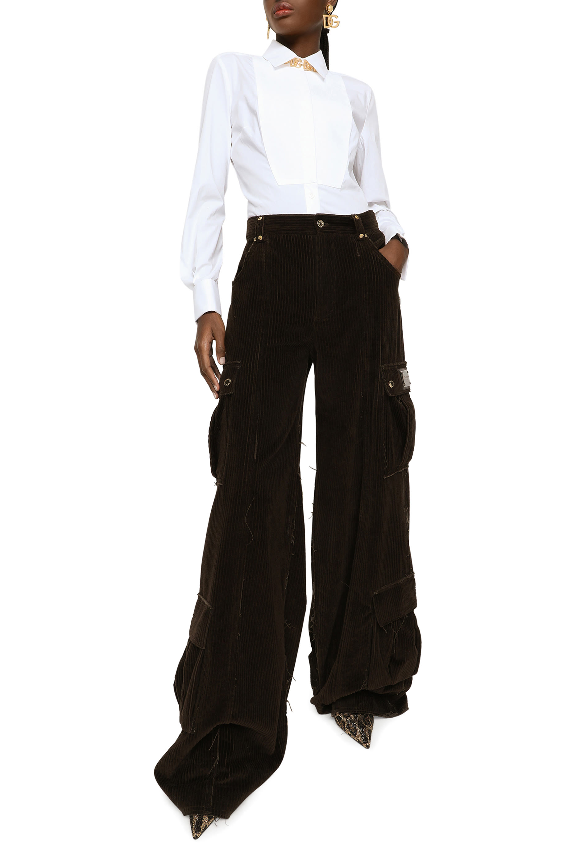 قميص سهرة بوبلين مطاطي