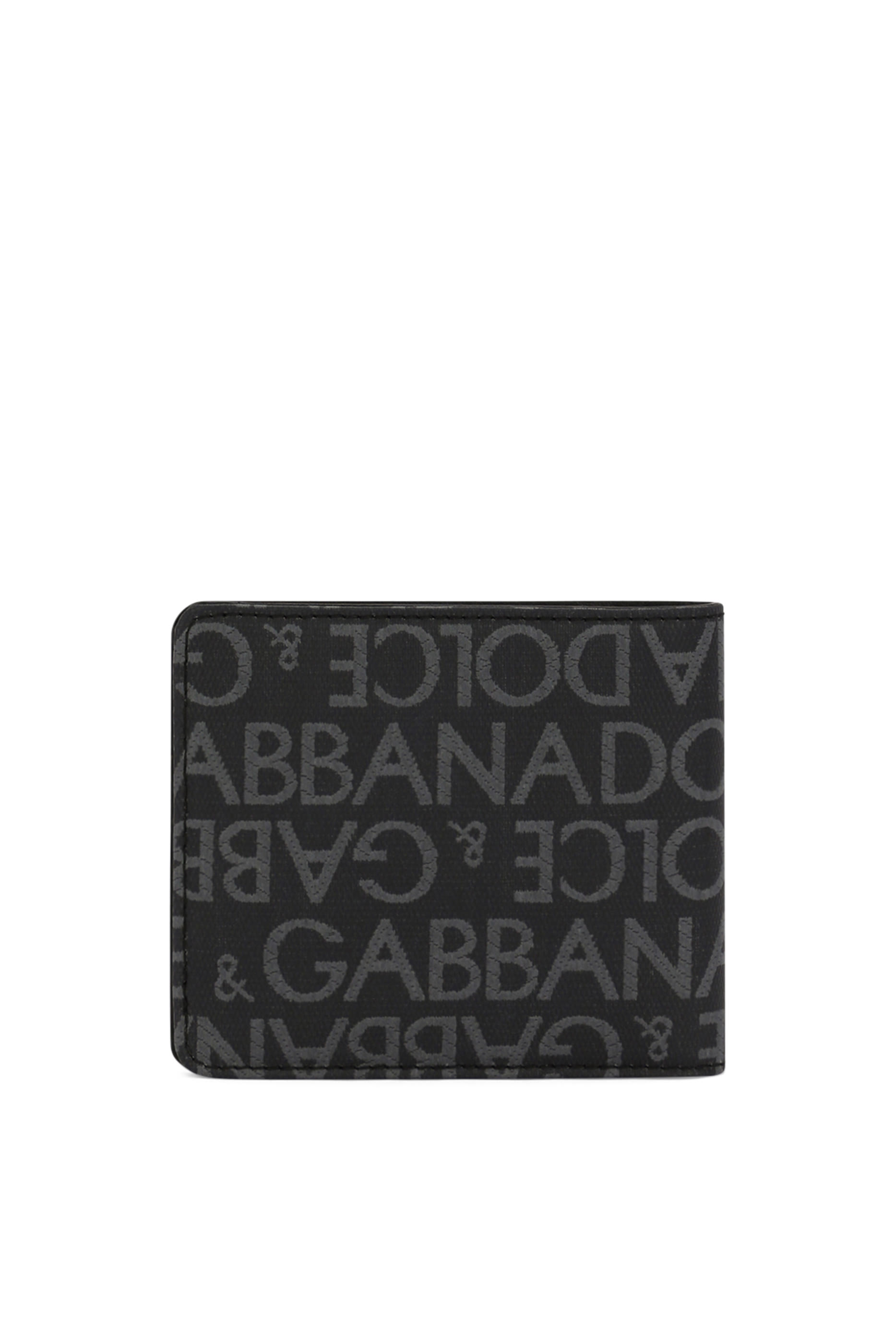 محفظة بتصميم ثنائي الطي جاكار مغلف