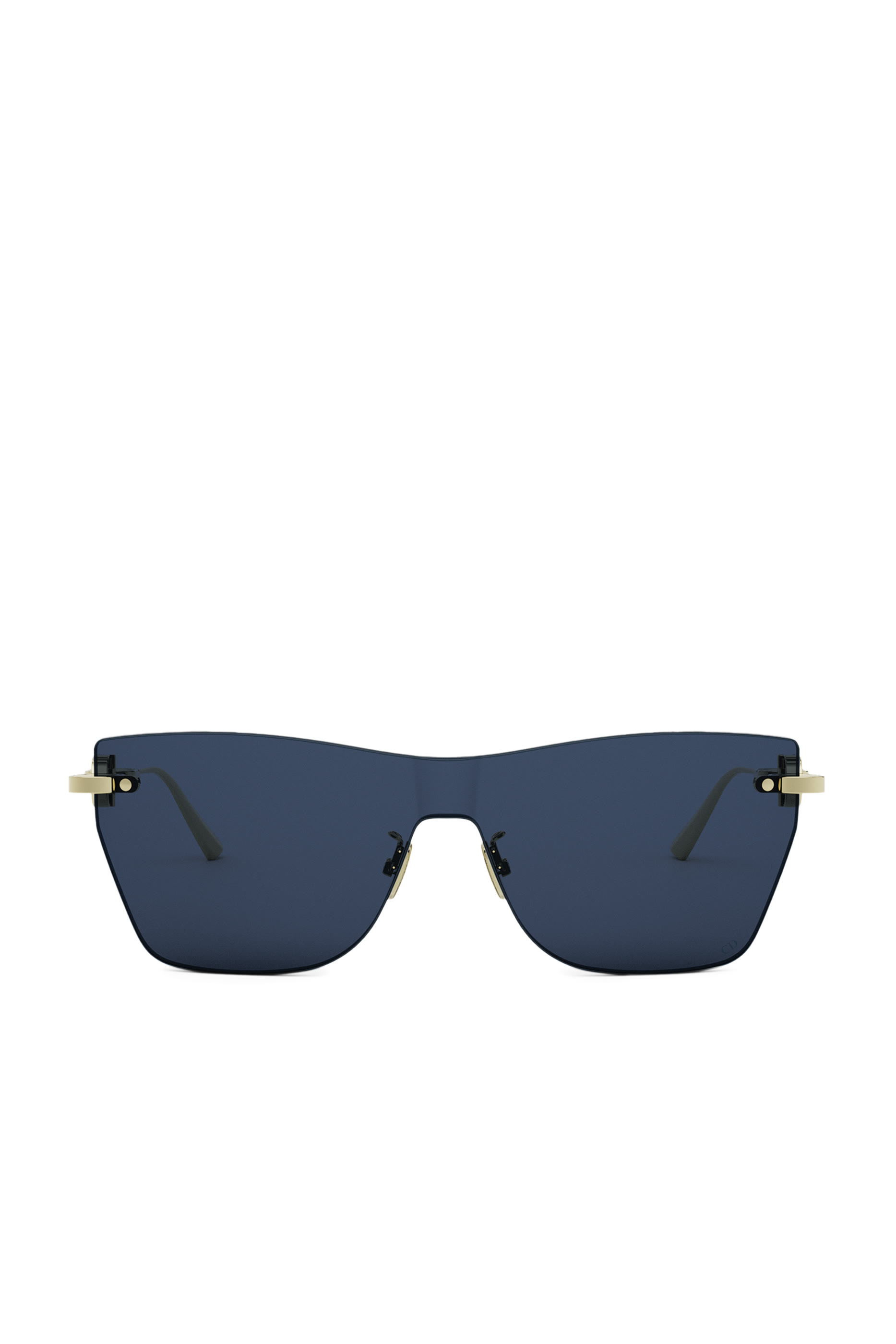 نظارة شمسية ام 3 يو بتصميم فراشة بدون إطار بشعار الماركة