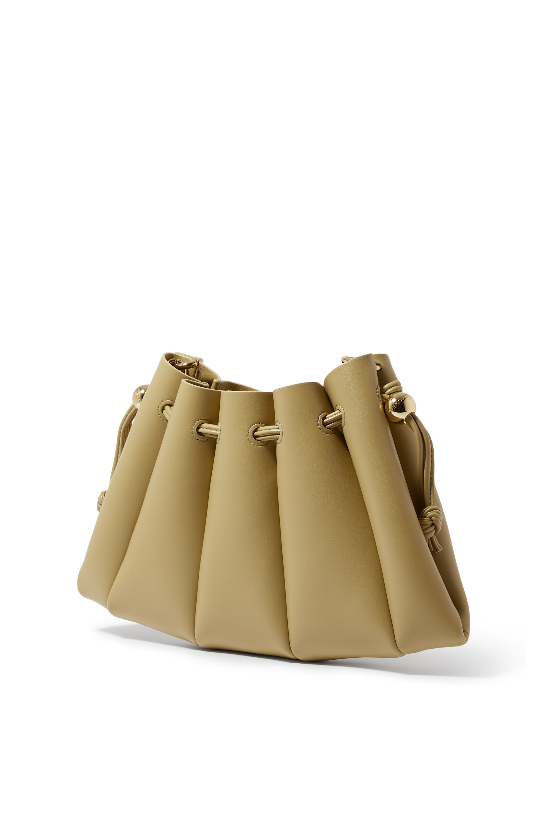 حقيبة كروس دافني بطيّات قماش نباتي