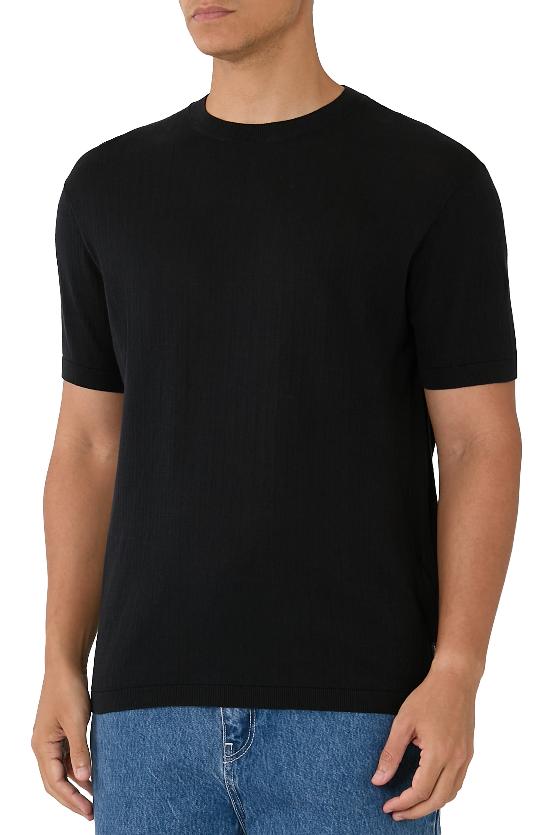 تيشيرت قطن مضلع