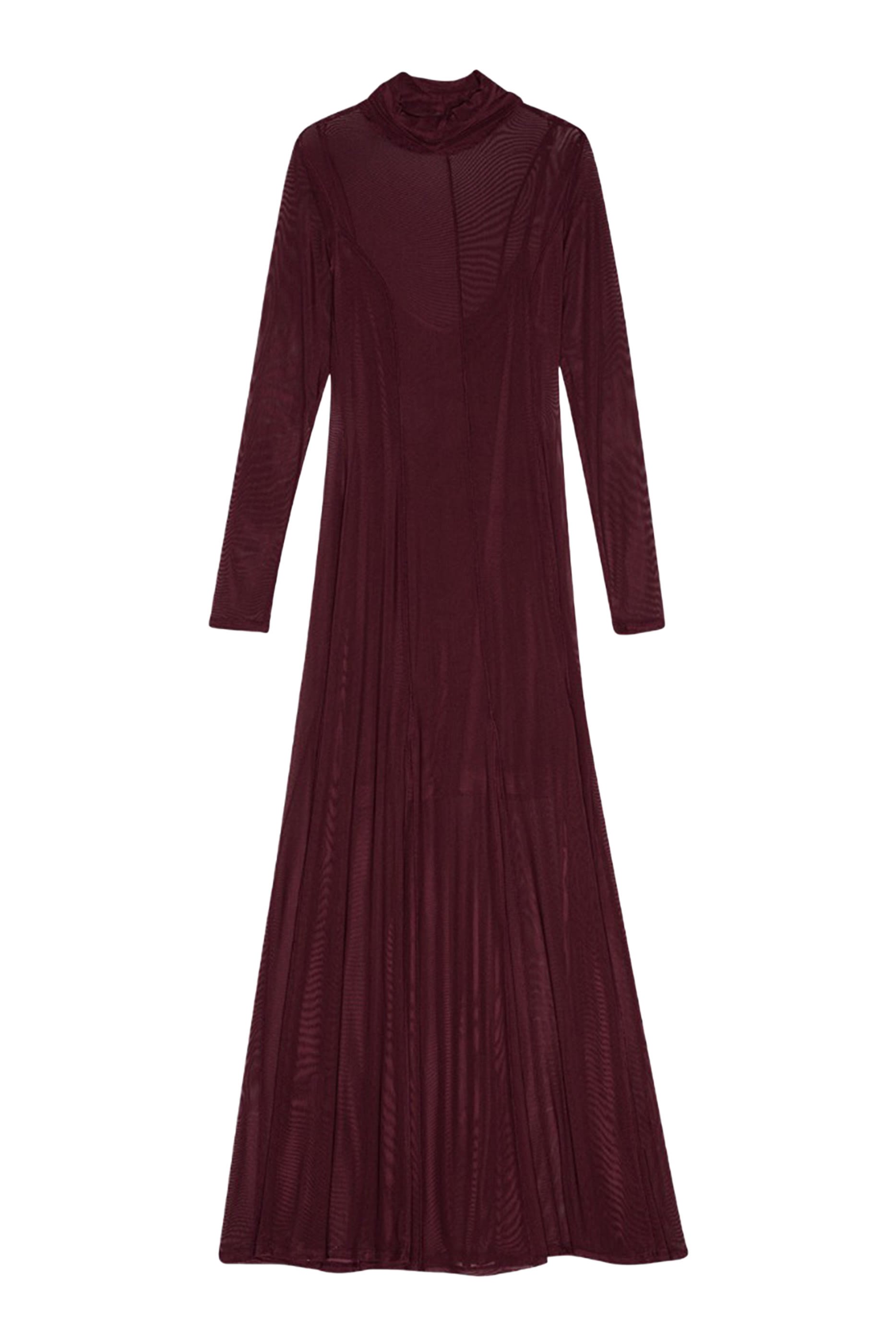 فستان طويل قماش شبكي