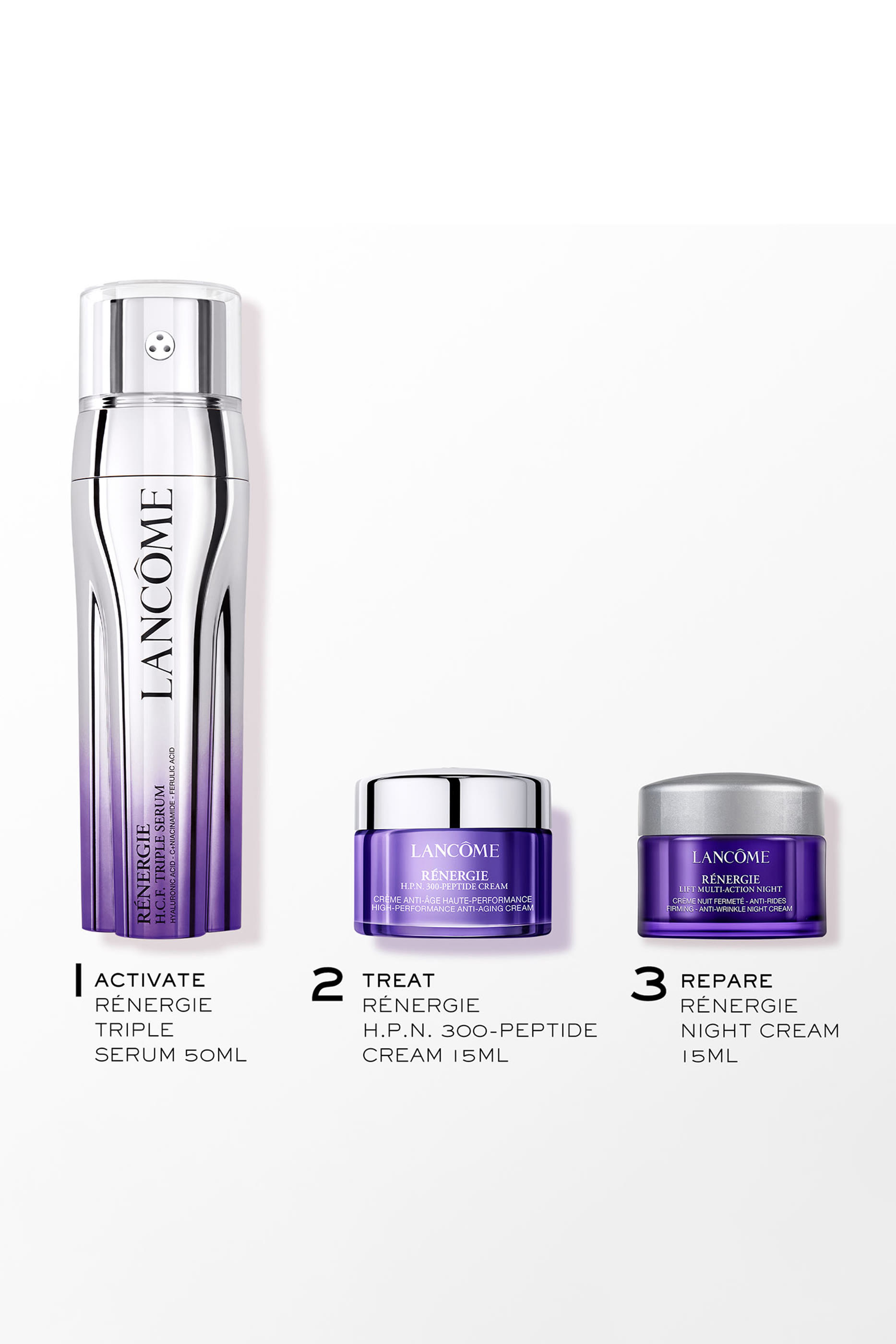 مجموعة هدايا سيروم ثلاثي رينرجي اتش سي اف