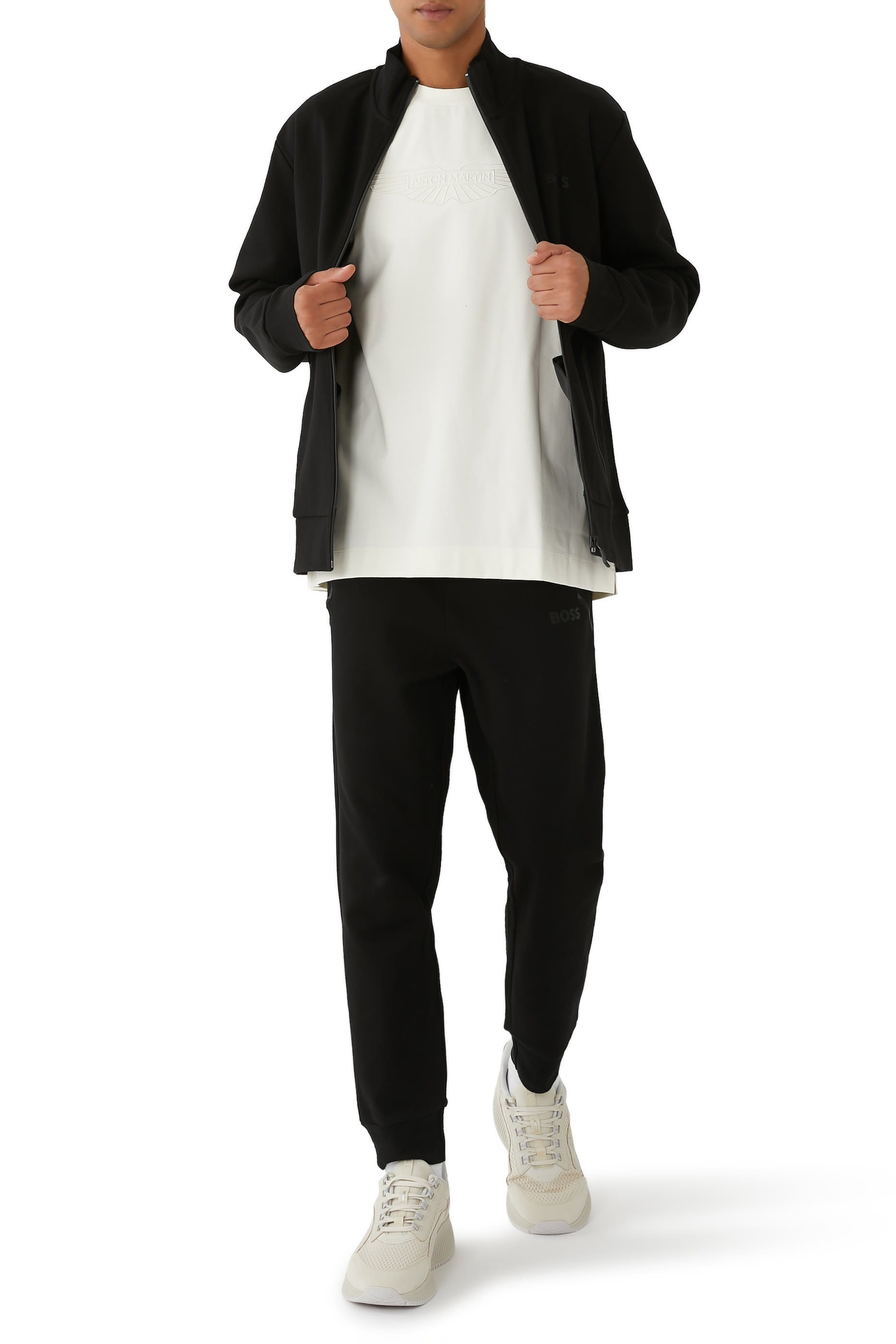 تيشيرت إكس أستون مارتن ناعم بتطريزات