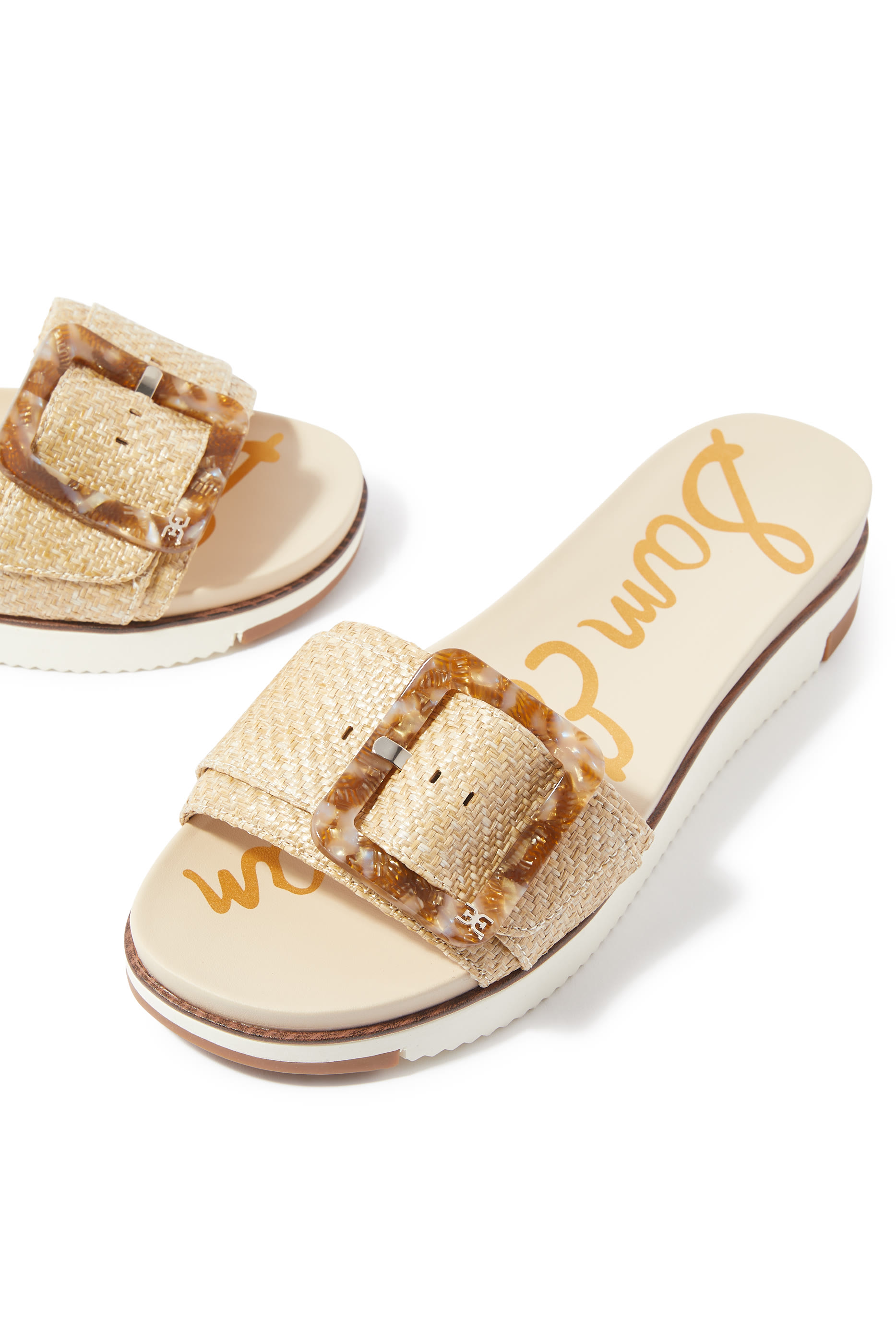 Arian Ruffle Buckle Slide