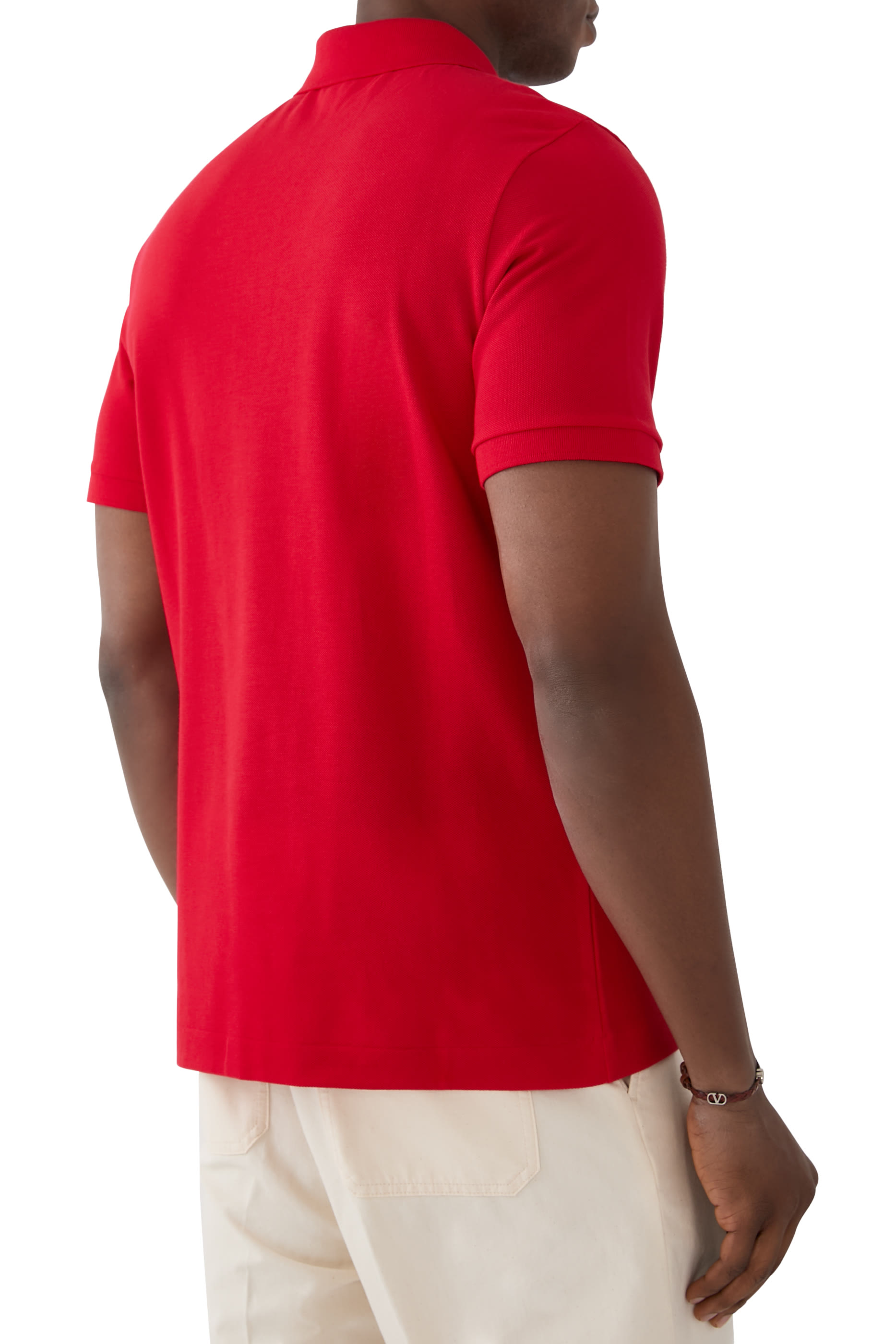 قميص بولو بشعار الماركة قطن بيكيه