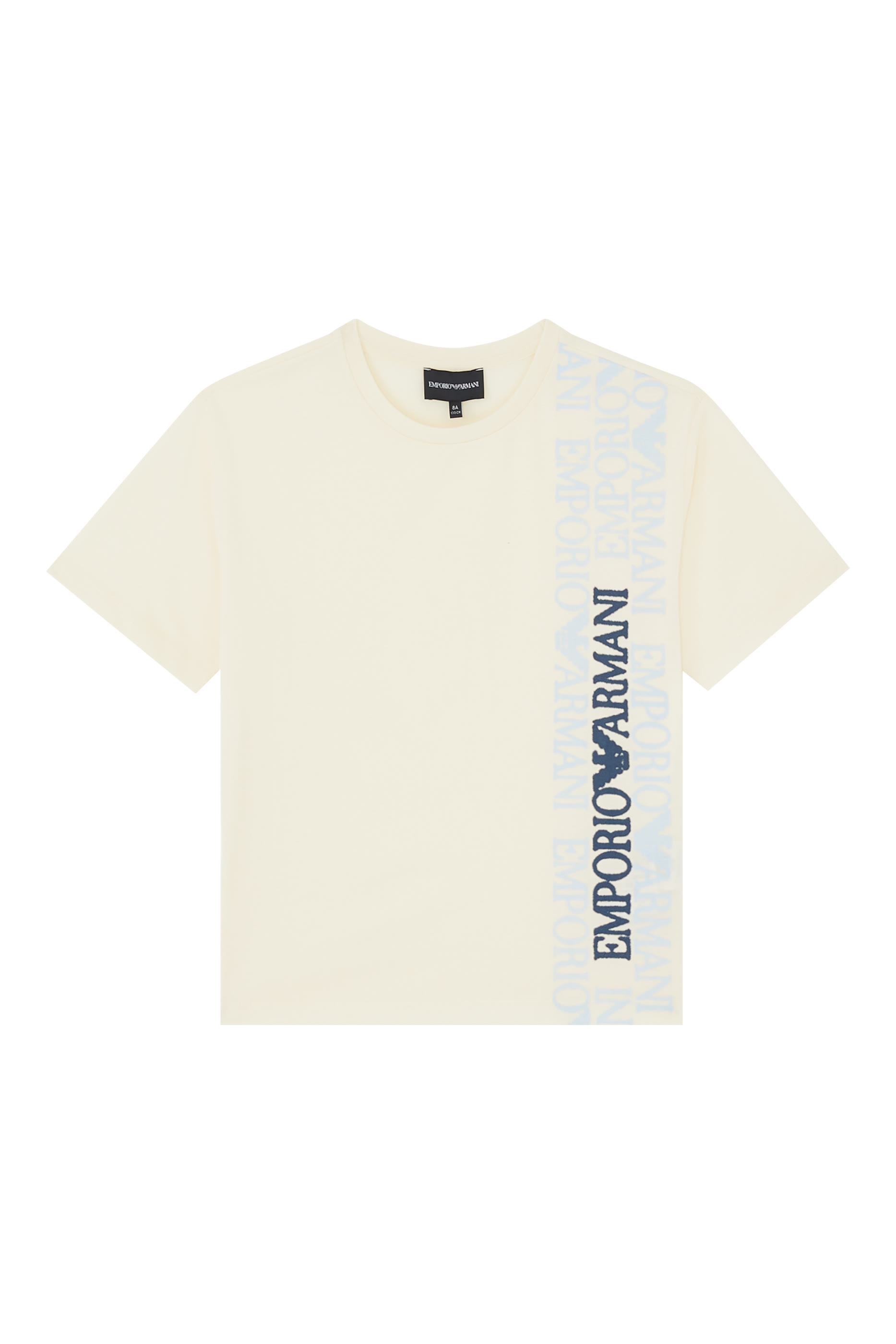 تيشيرت للأطفال بشعار الماركة عند الجانب