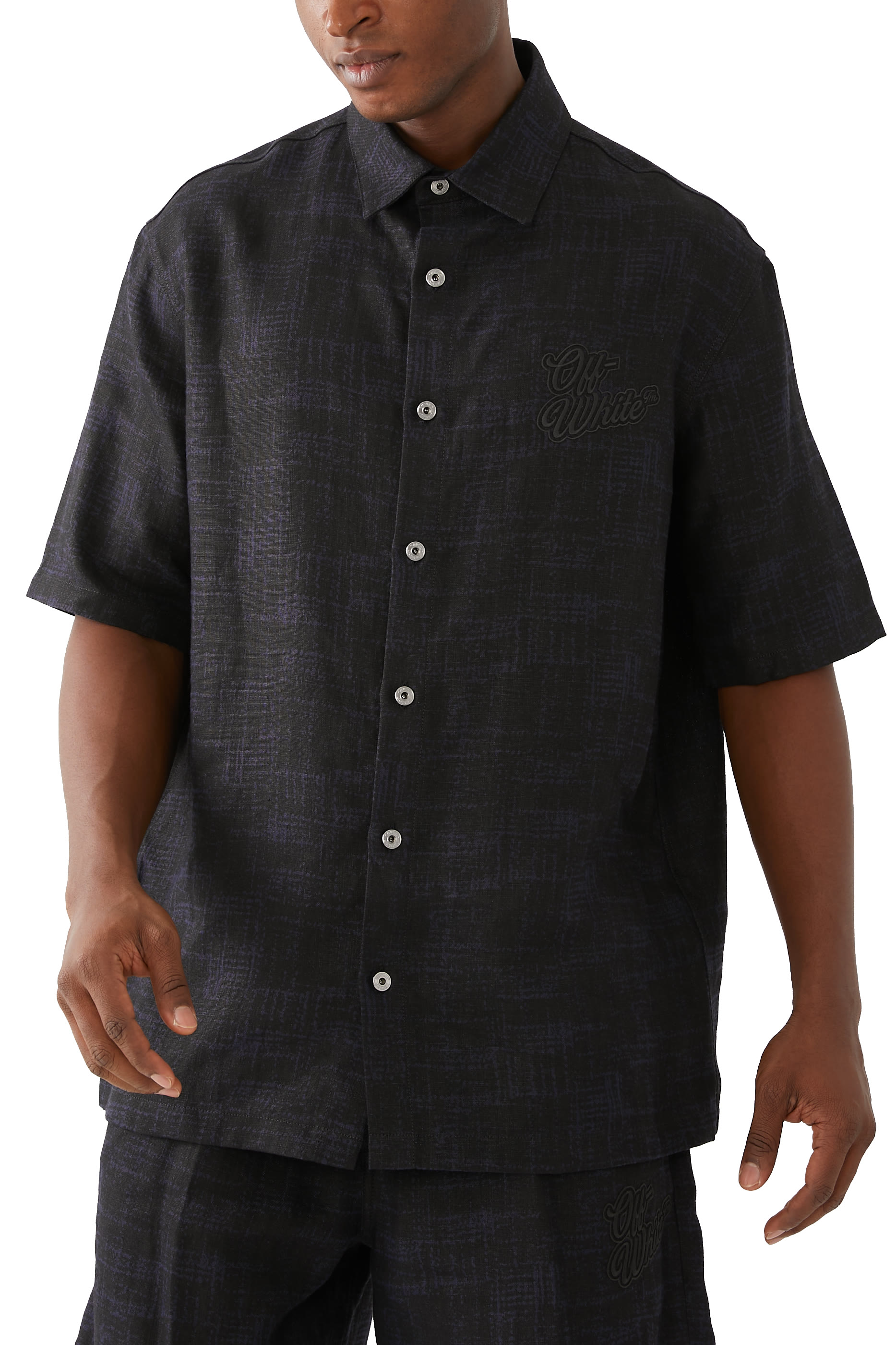 قميص بولينج ناينتيز بشعار الماركة