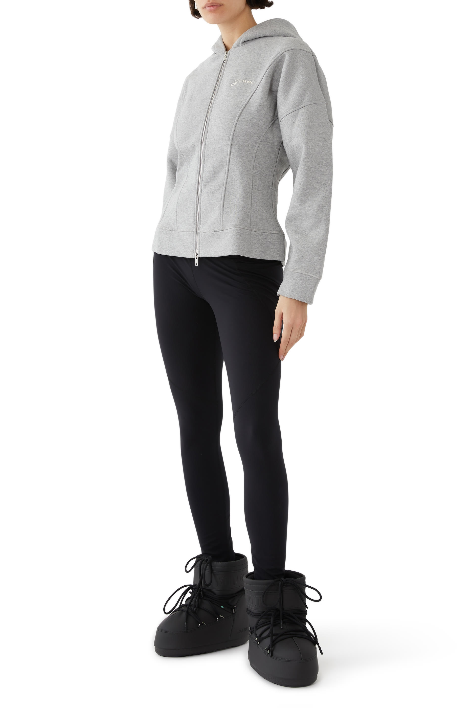 حذاء بوت مطاطي بطول الكاحل بشعار الماركة