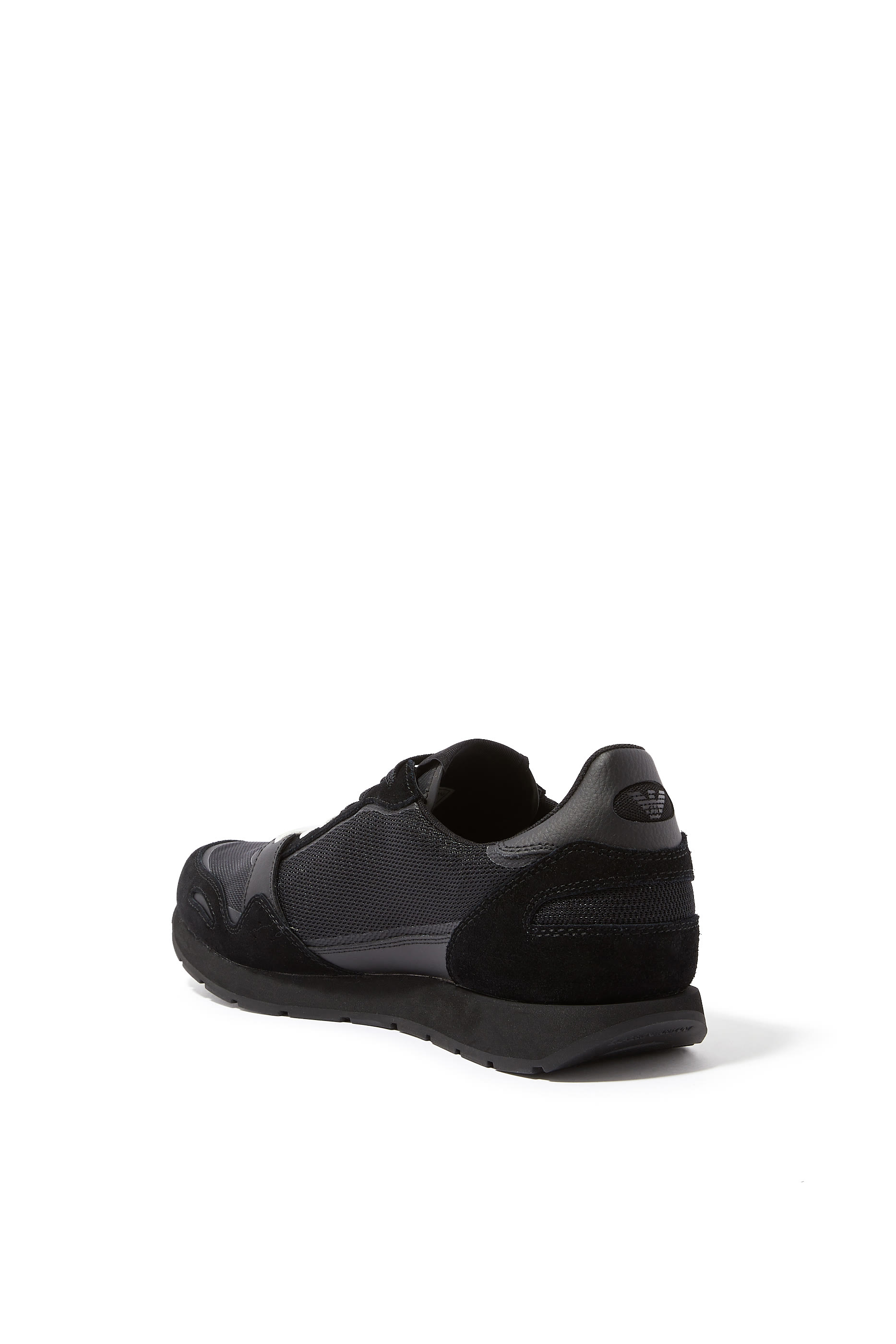 سنيكرز برقعة شعار الماركة قماش شبكي