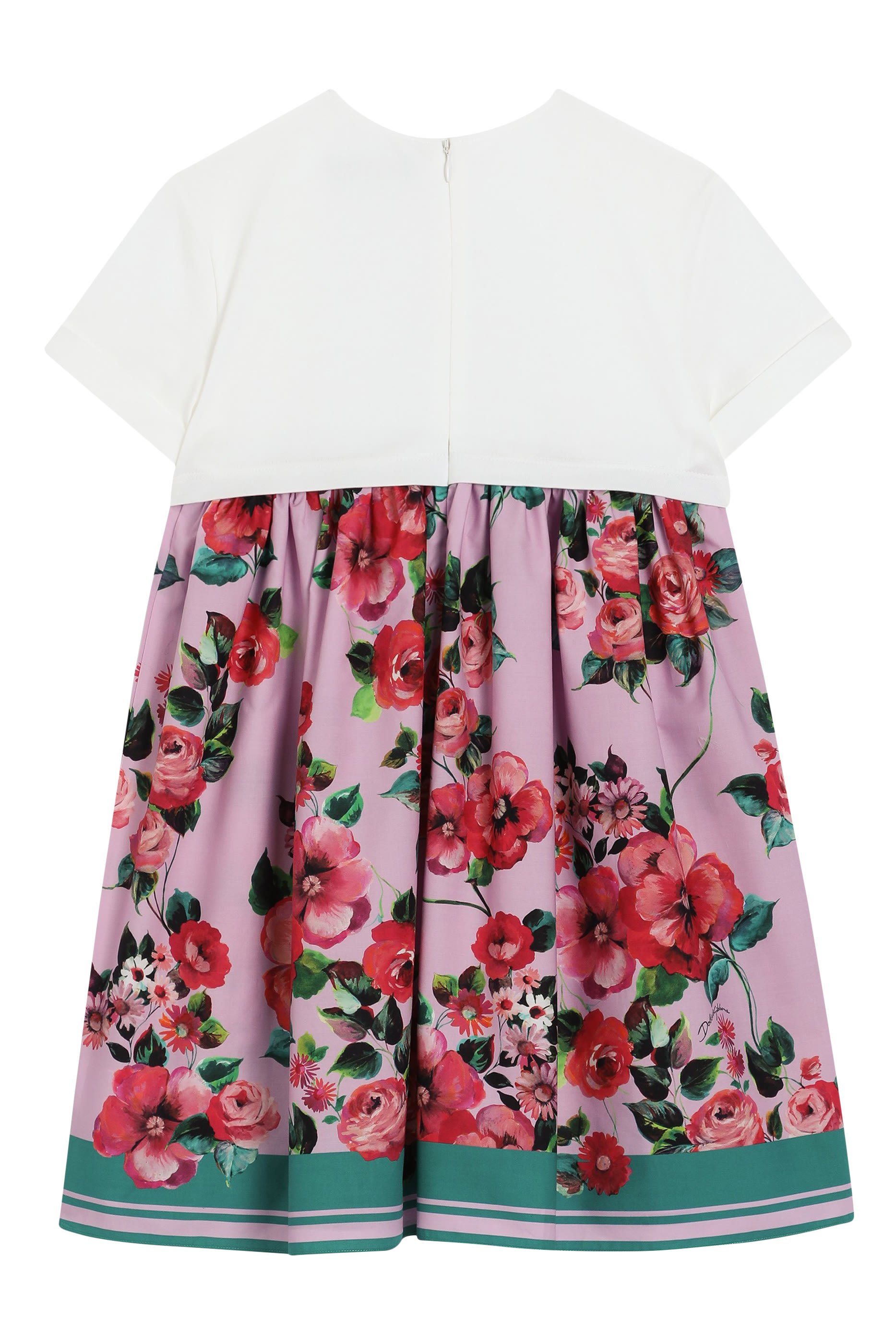 فستان بطبعات بوبلين وجيرسيه للأطفال