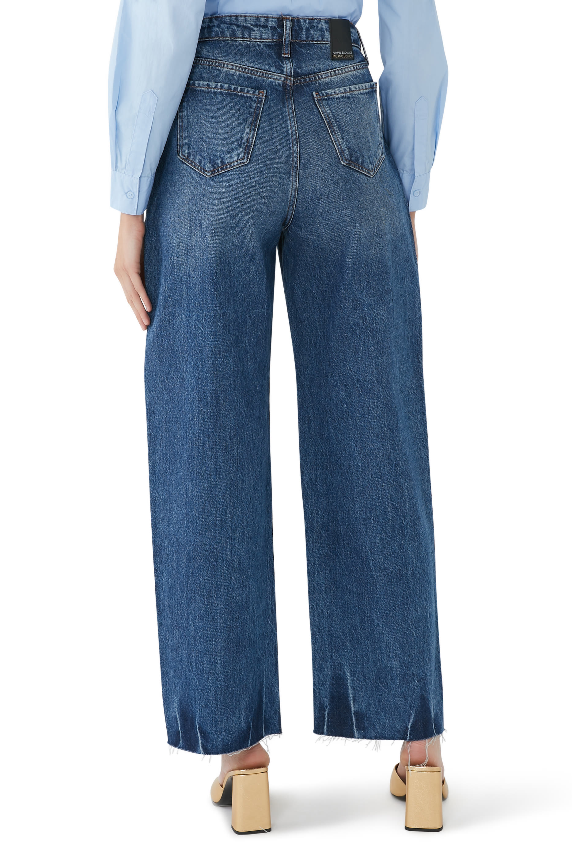 بنطال جينز مبلانو بقصة مريحة