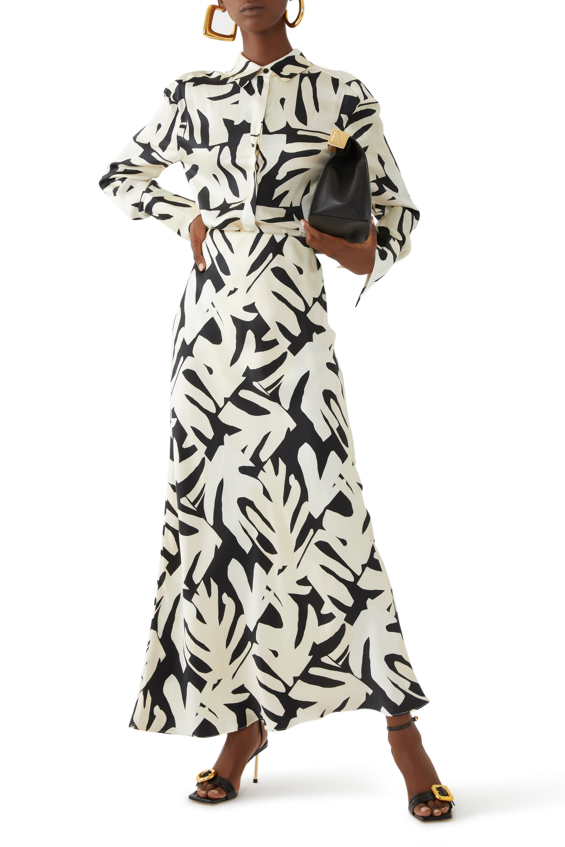 قميص مايكا بقصة مريحة حرير